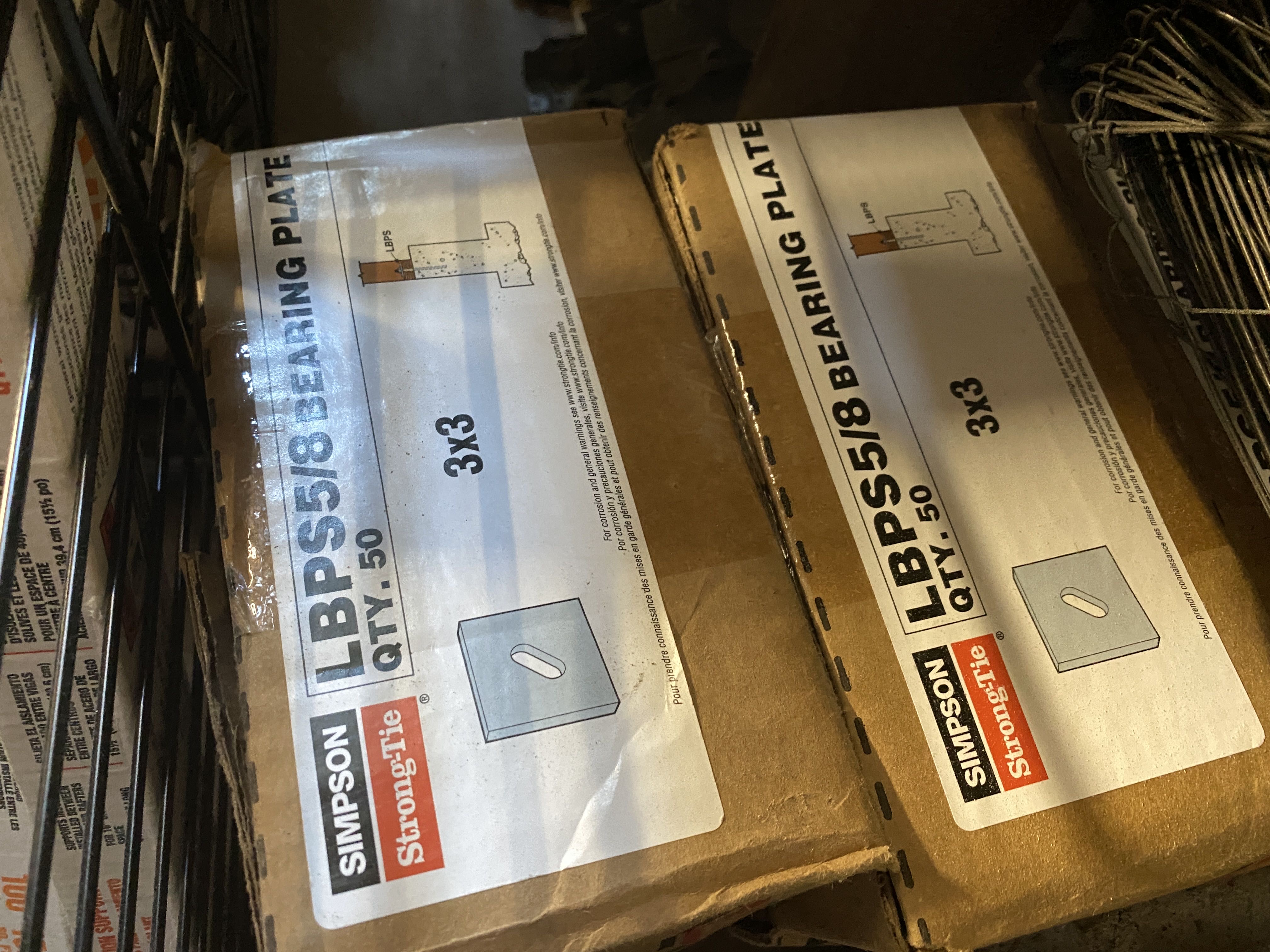 Bearing plates