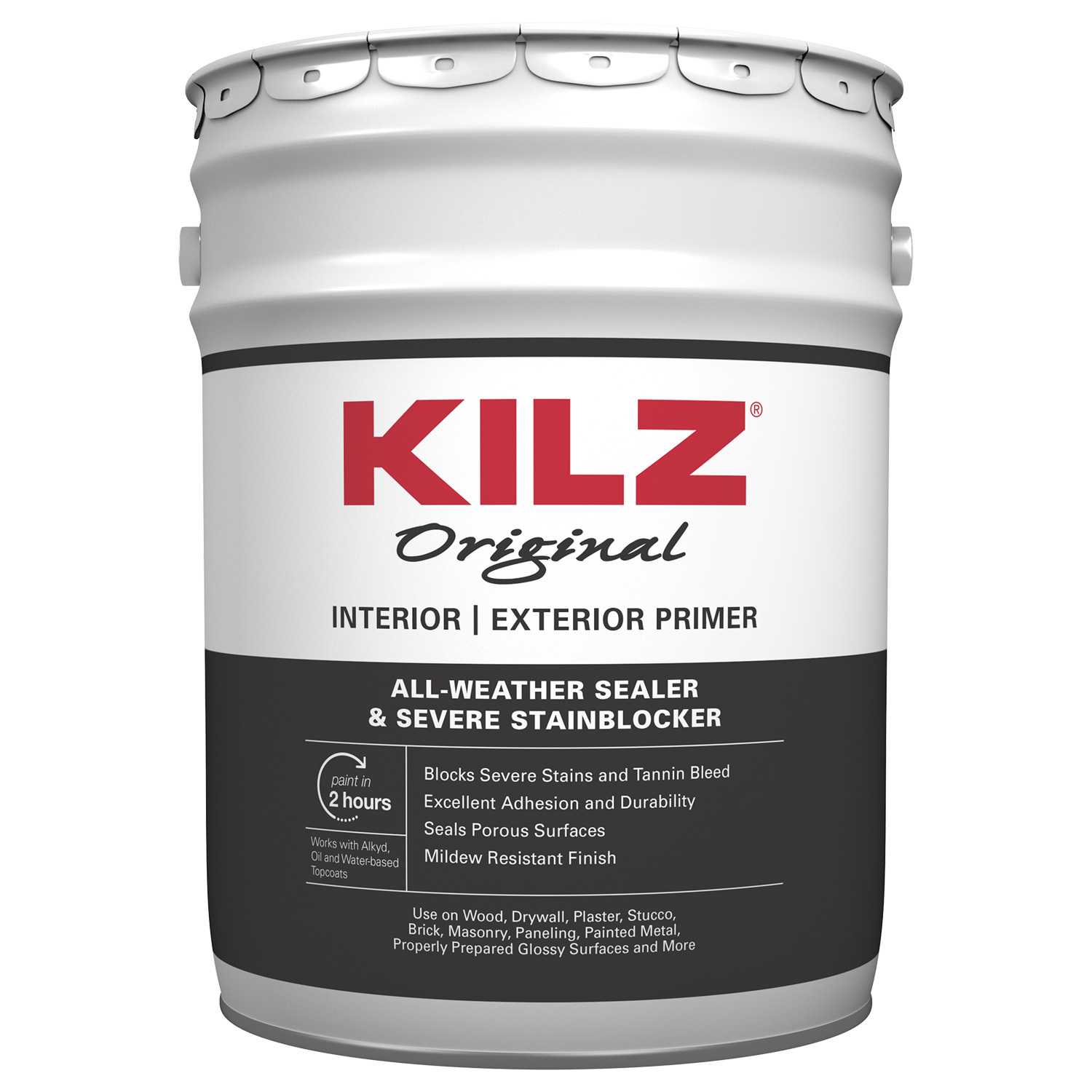 3 5 gallon buckets of killz primer