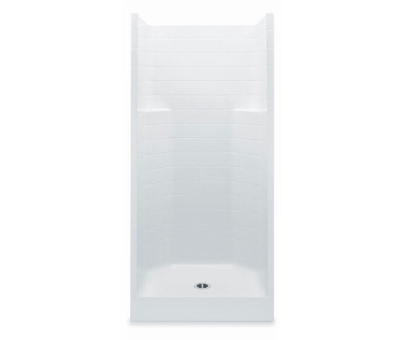 Center Drain One-Piece Shower