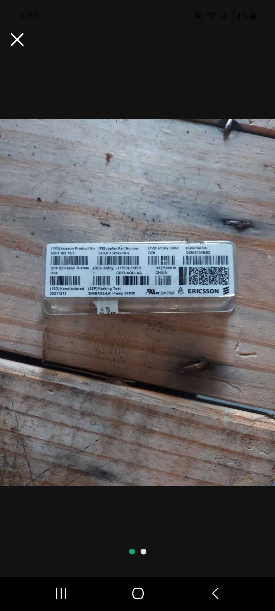 Ericsson SFP's