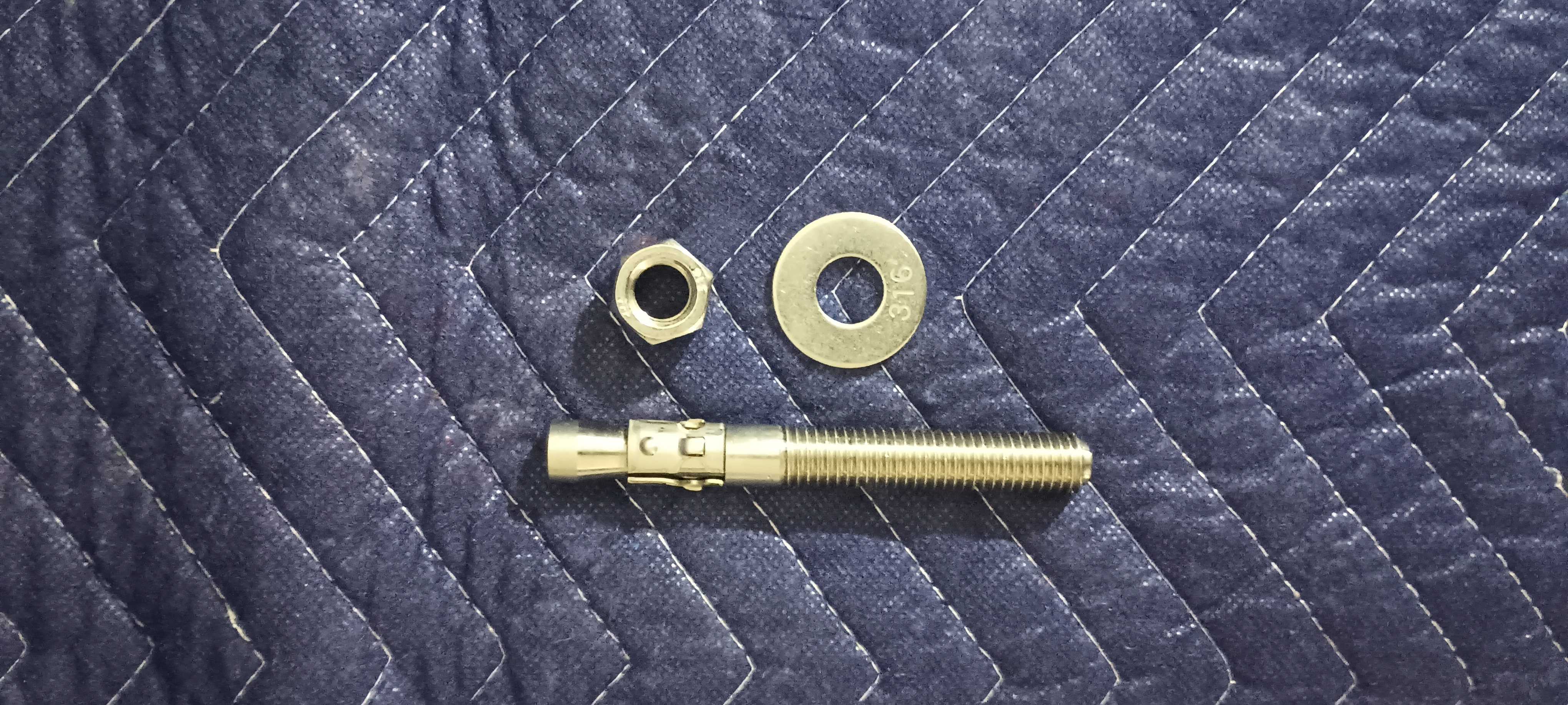 Confast American-made thunderstud wedge Anchor 1/2" x 4-1/4" 316 stainless steel