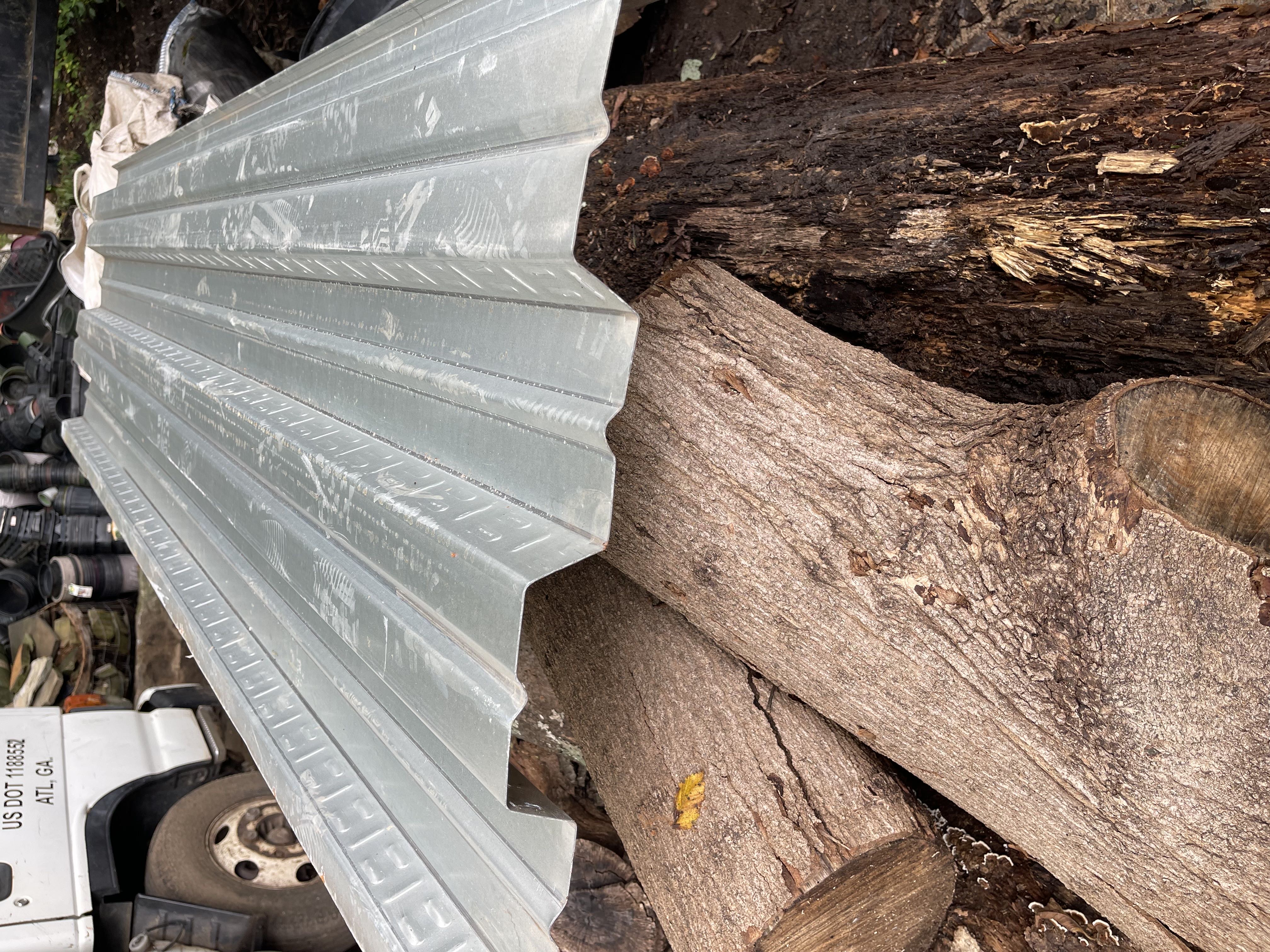 2” corrugated steel concrete floor decking (make a reasonable offer)
