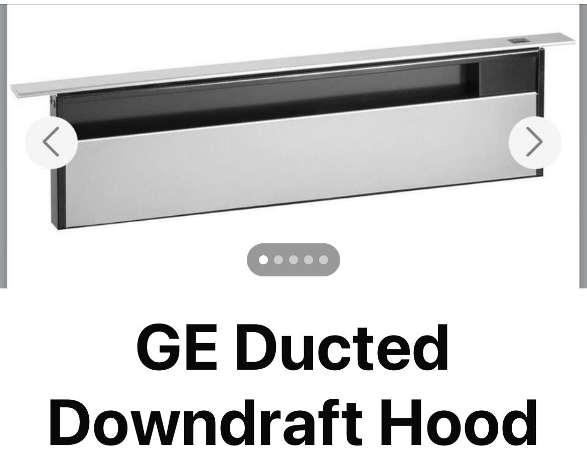 GE Ducted Downdraft Hood