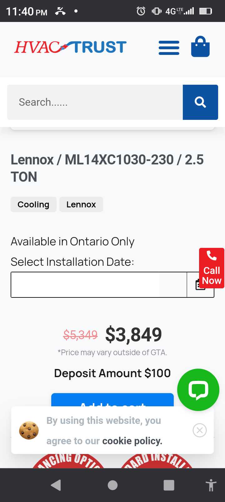 Lennox AC condenser 