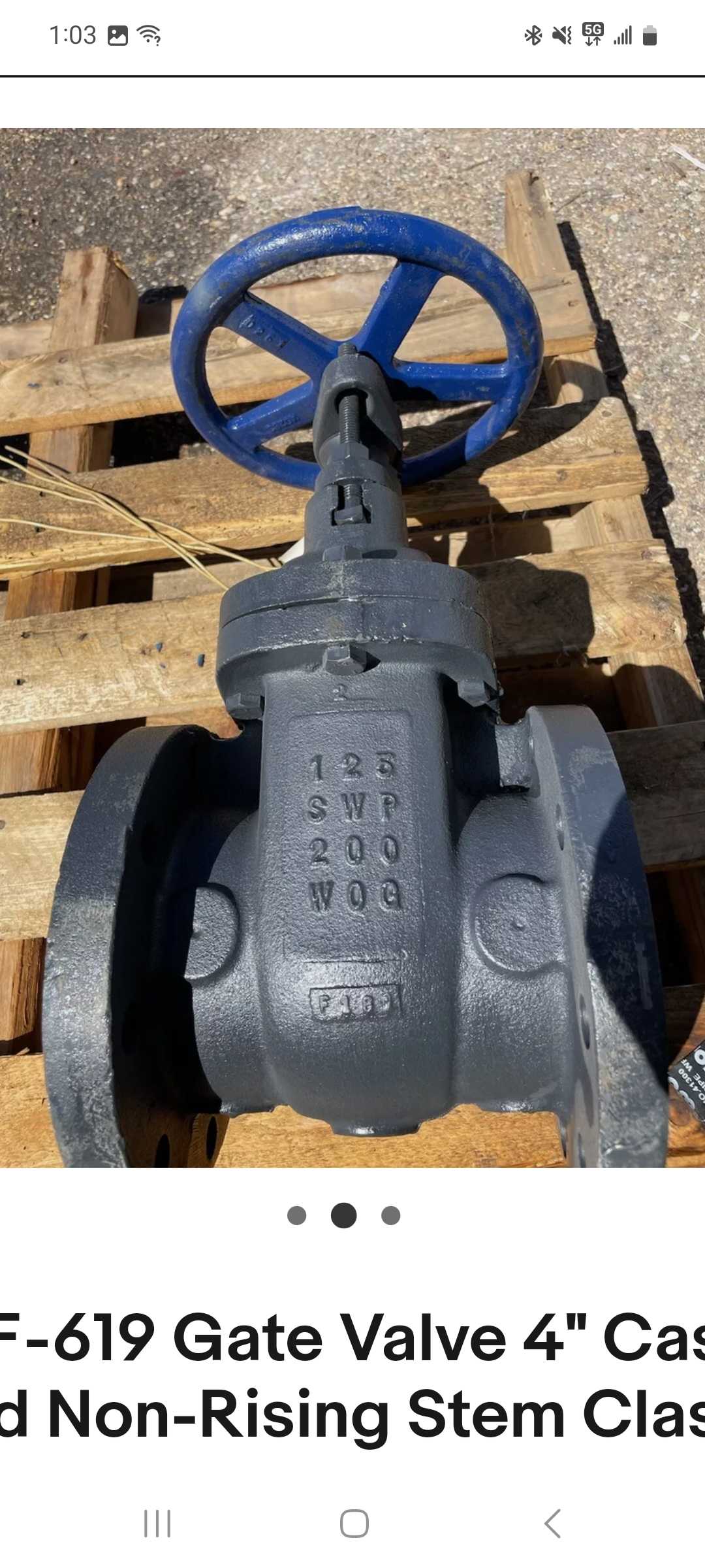 Gate valves 