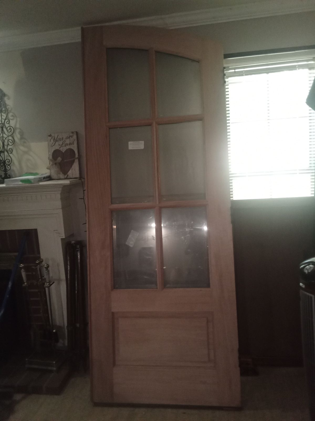 9 ft Exterior Cherry French doors with frame