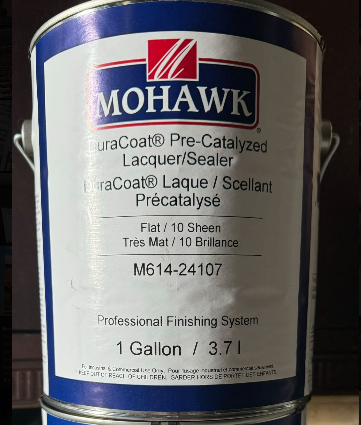 1 Gallon Duracoat Pre-Cat Lacquer