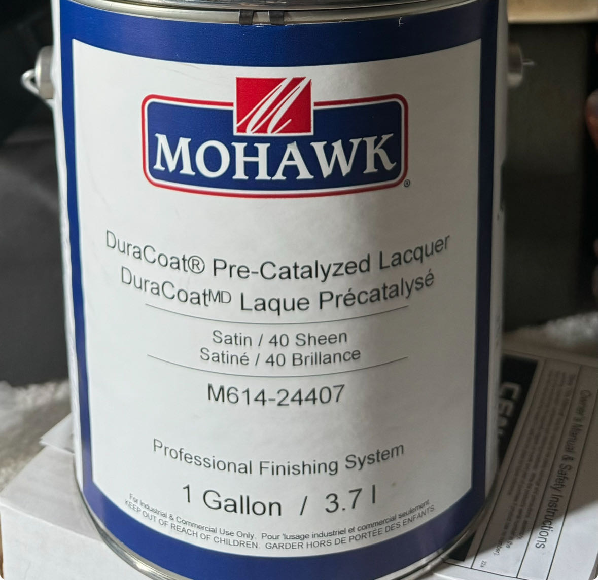 1 Gallon PreCat Lacquer in Satin