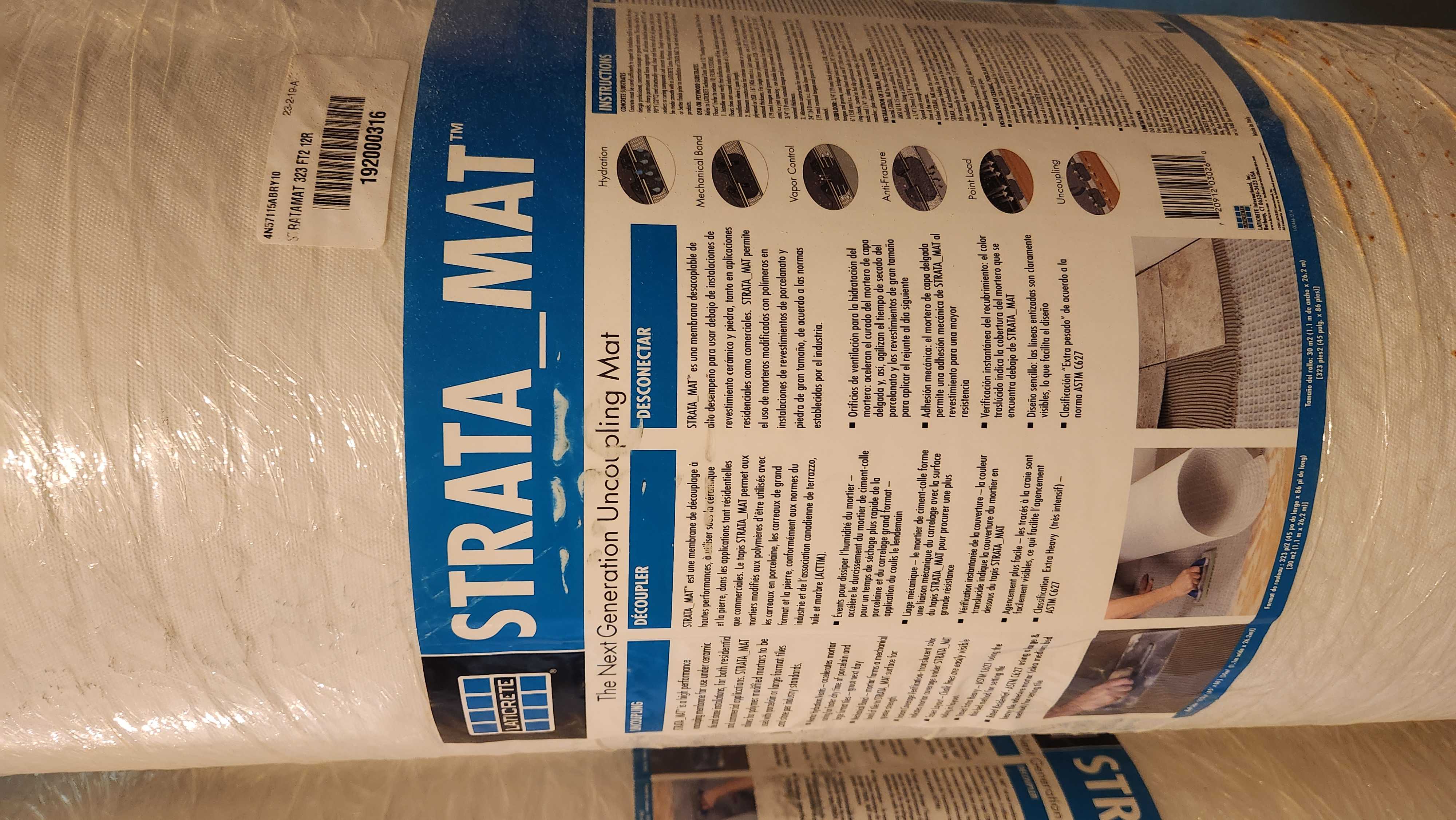Strata Mat Uncoupling Membrane