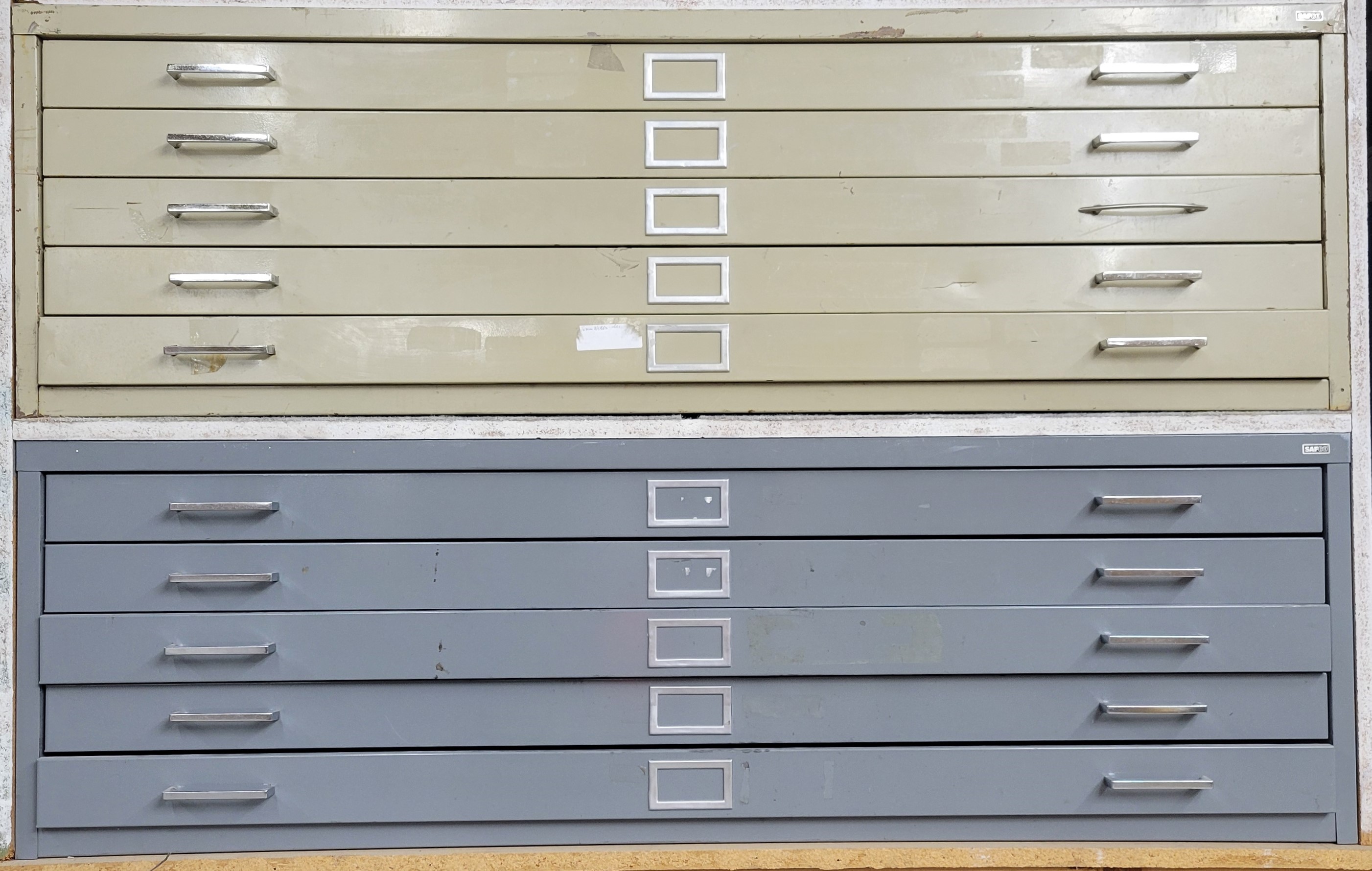2 flat filing cabinets (map/art/drawing/architectural)