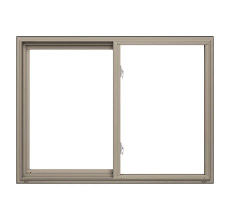 Pella 250 Series Sliding Window, Vent Right Fixed, 71.5" x 59.5", Almond