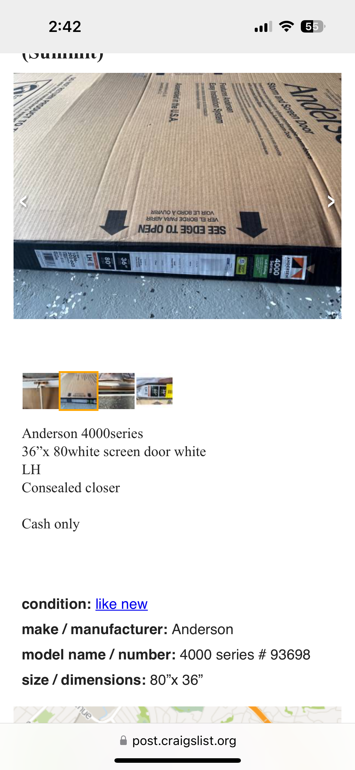 Anderson screen door