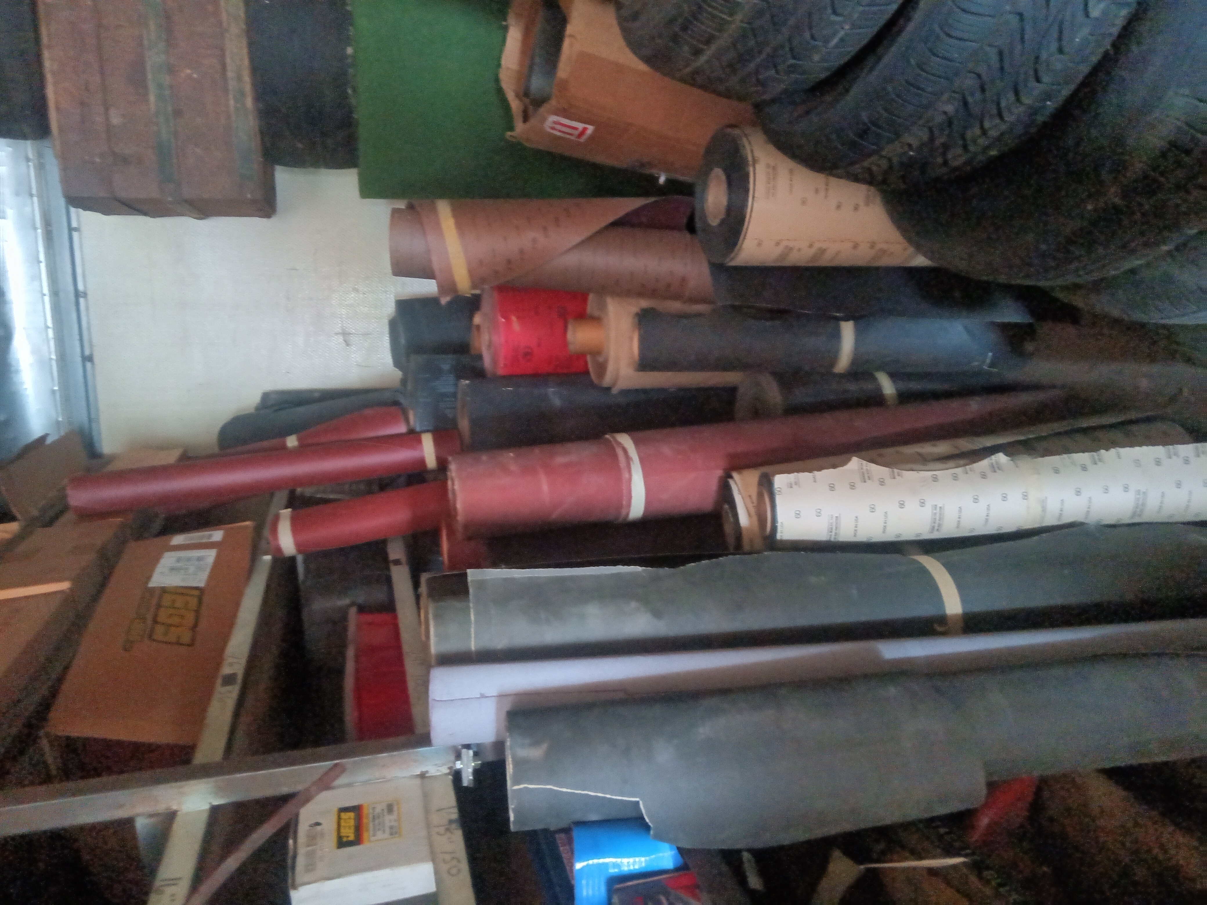 Rolls of high-quality sandpaper
