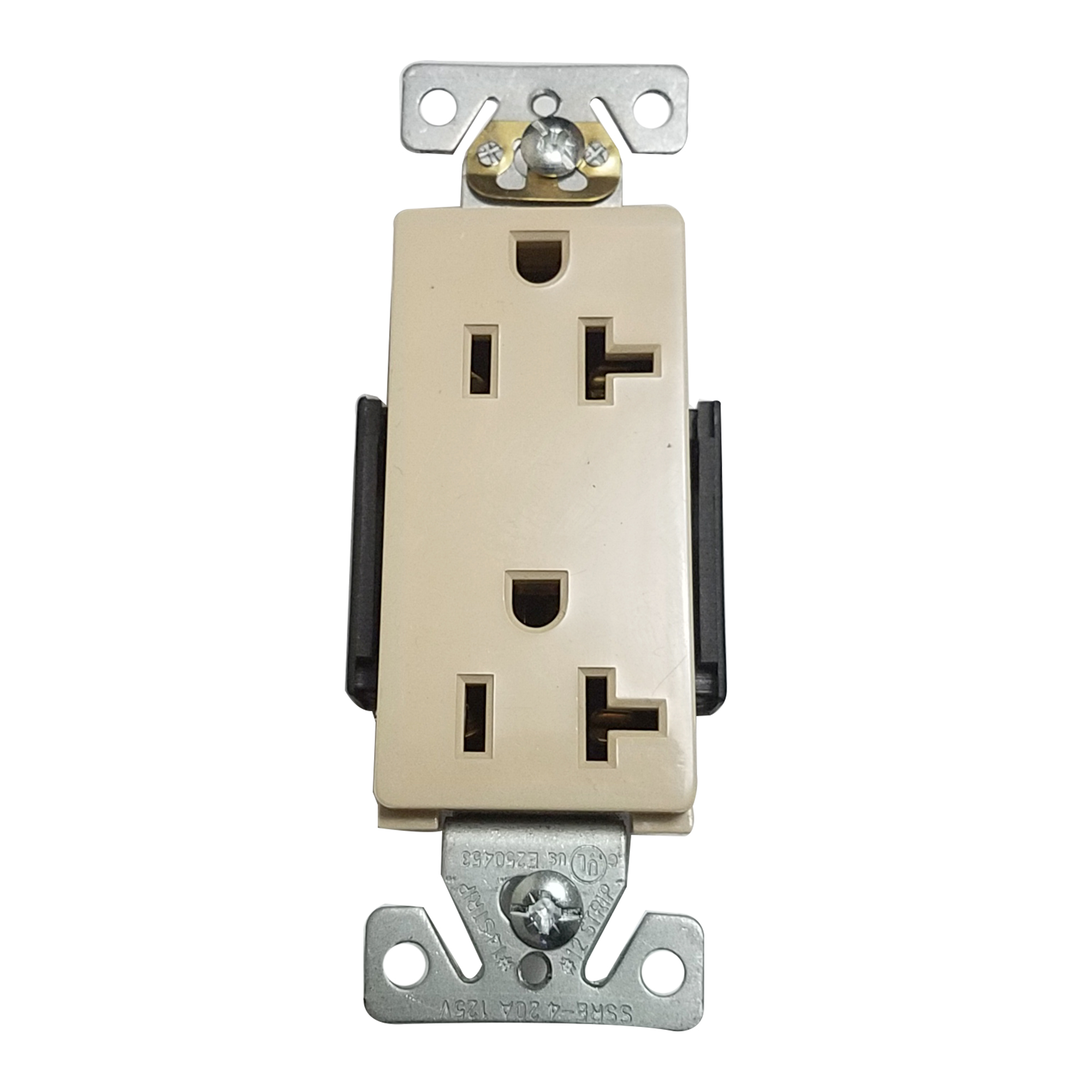 (115)  cases of (200) Ivory 20 amp Decorative Receptacles