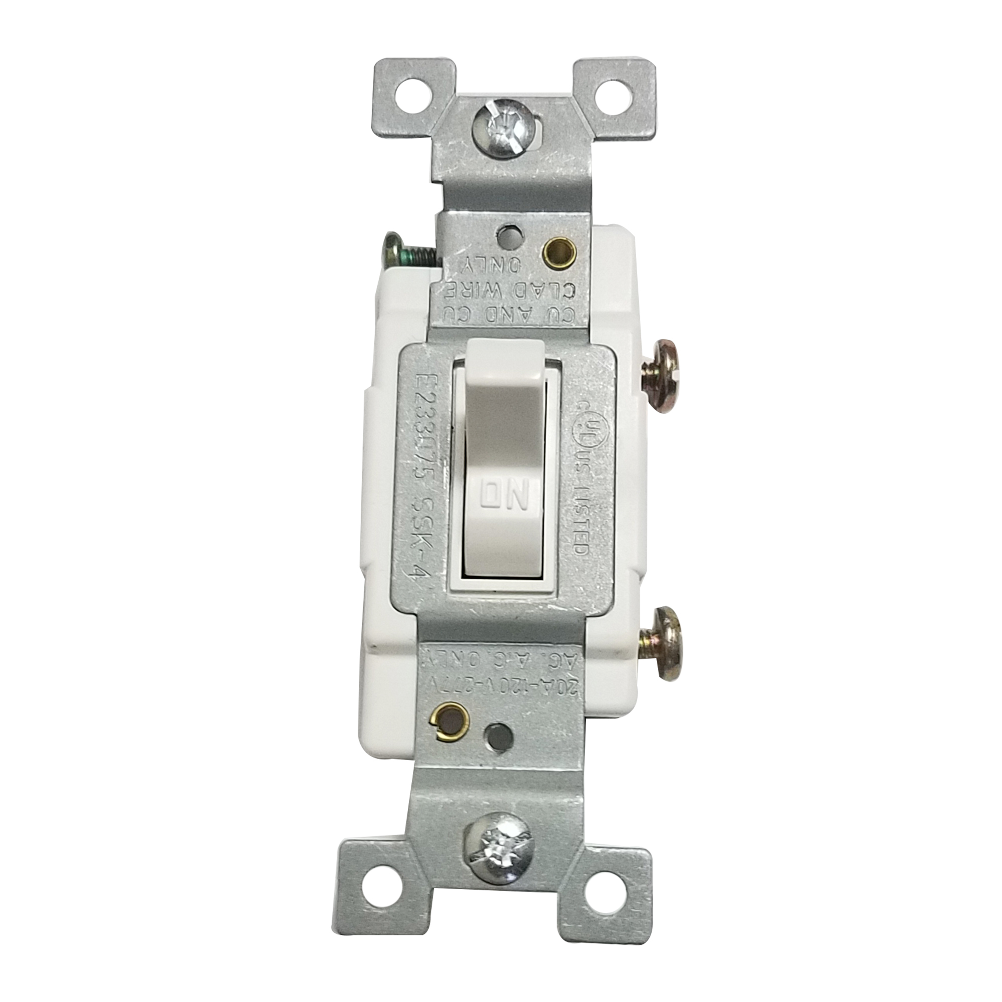 (200) White commercial 20 Amp 120/277 volt toggle switches