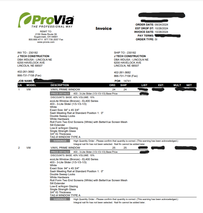 Provia Windows