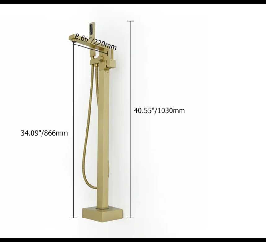 Brass freestanding tub faucet 