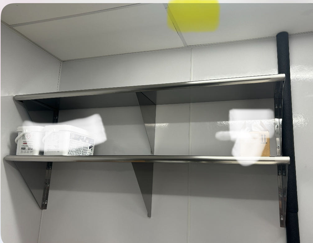 Stainless steel shelves for commercial kitchen 