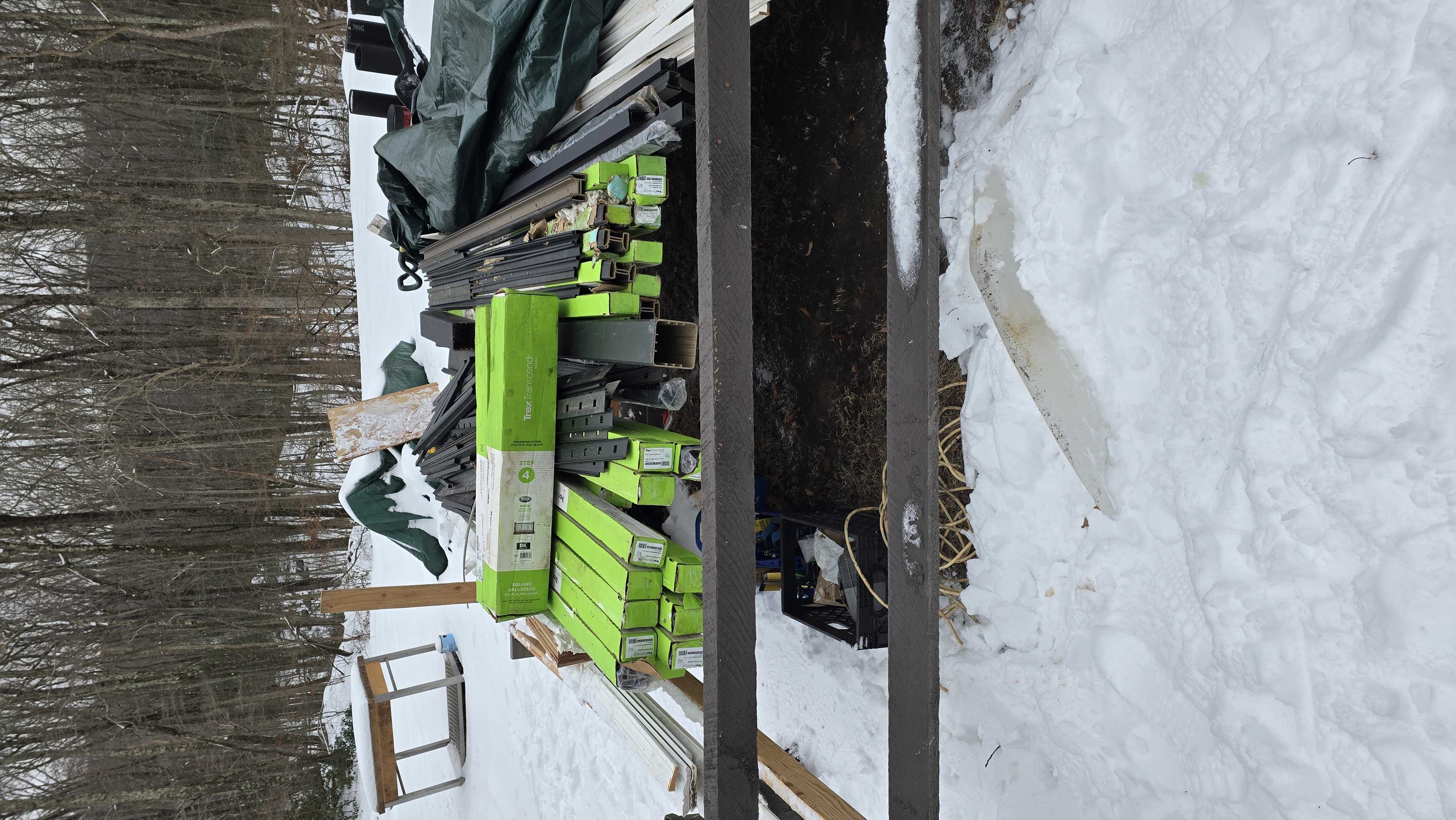 Transcend 8 ft deck rails and ballusters