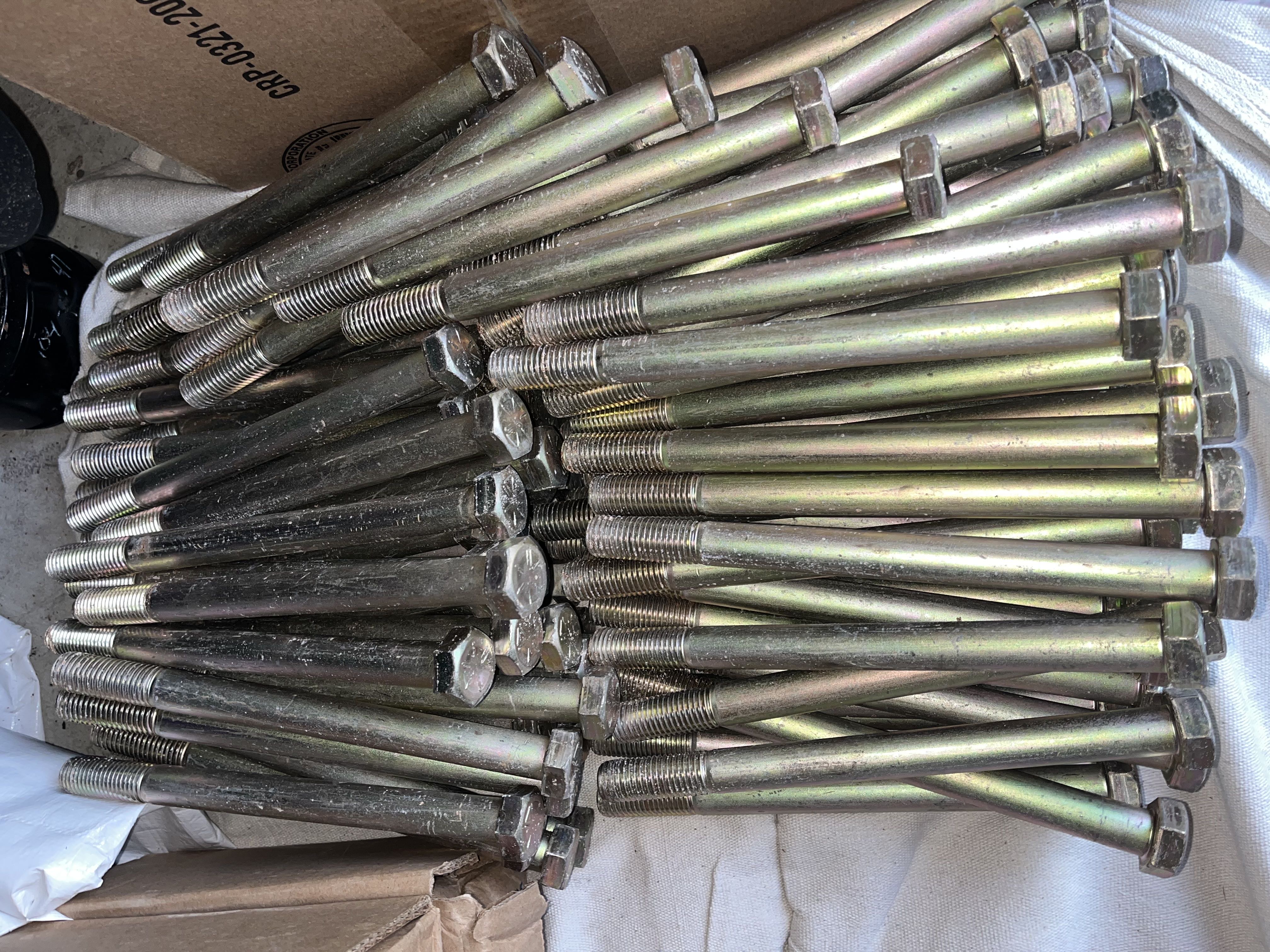 3/4-10 x 9-1/2” HEX HEAD Cap screws/Bolts Grade 8 Steel Zinc plated 