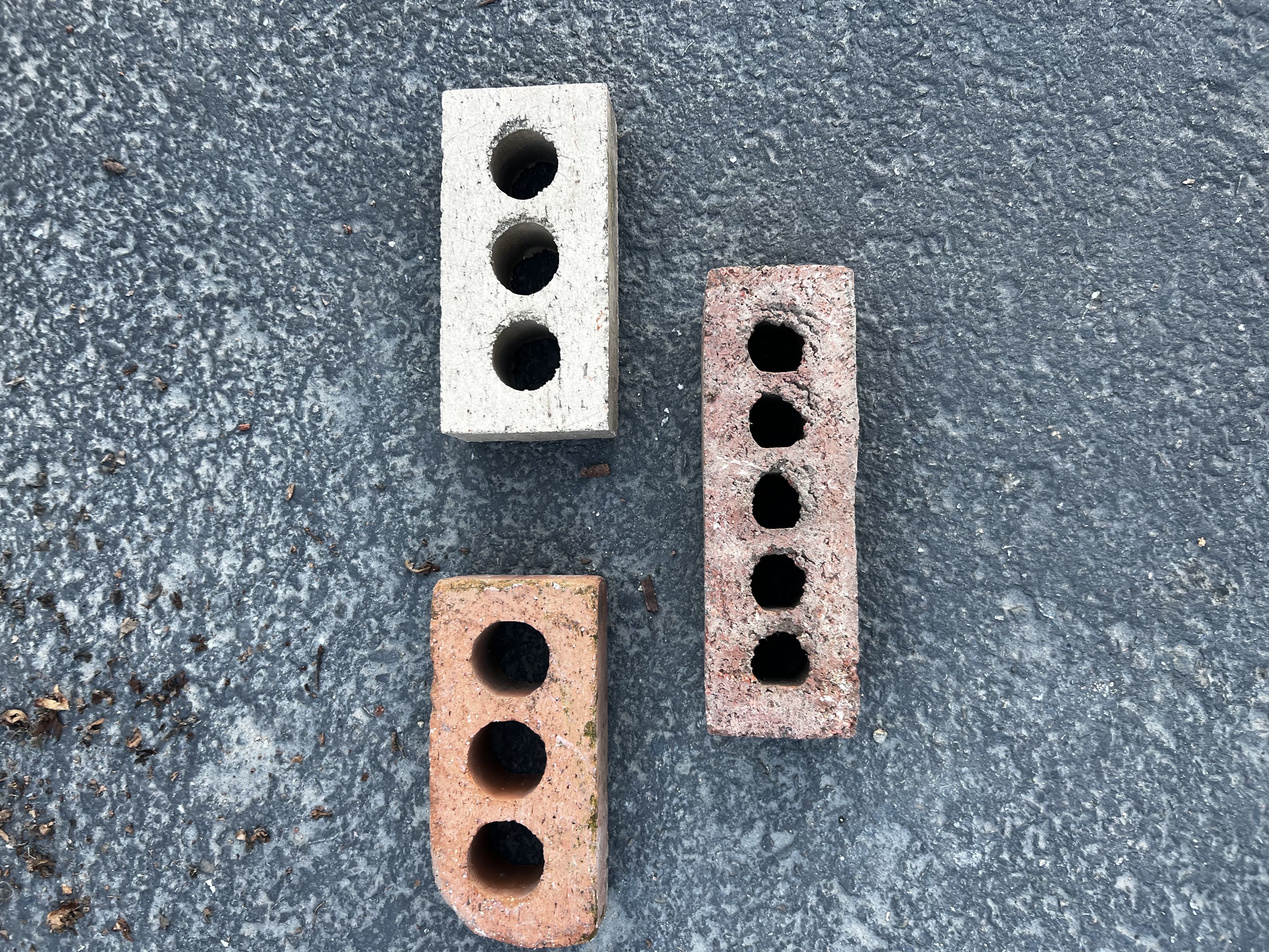 Pallets of engineered bricks