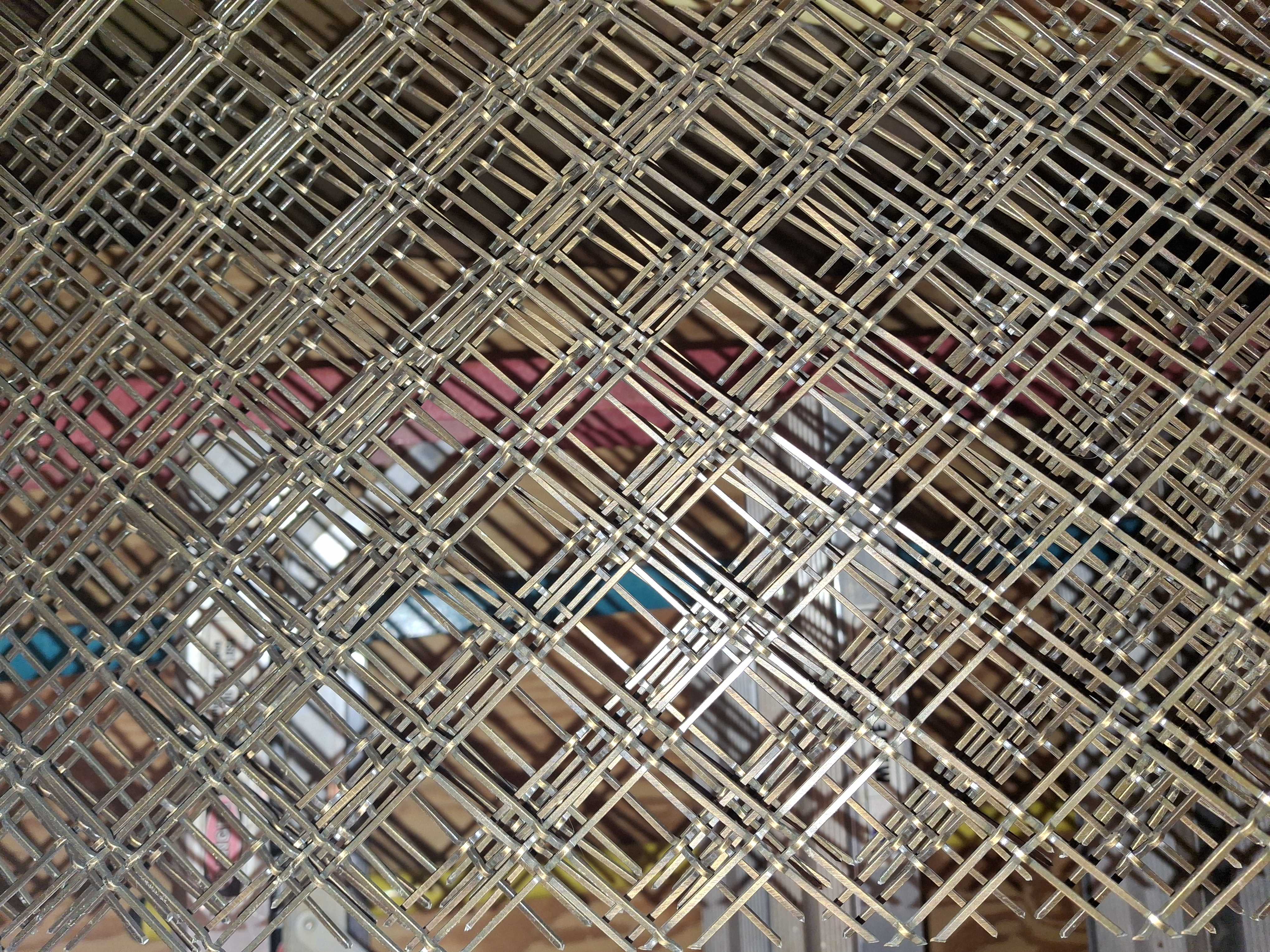 Antique Brass Wire Mesh Panels