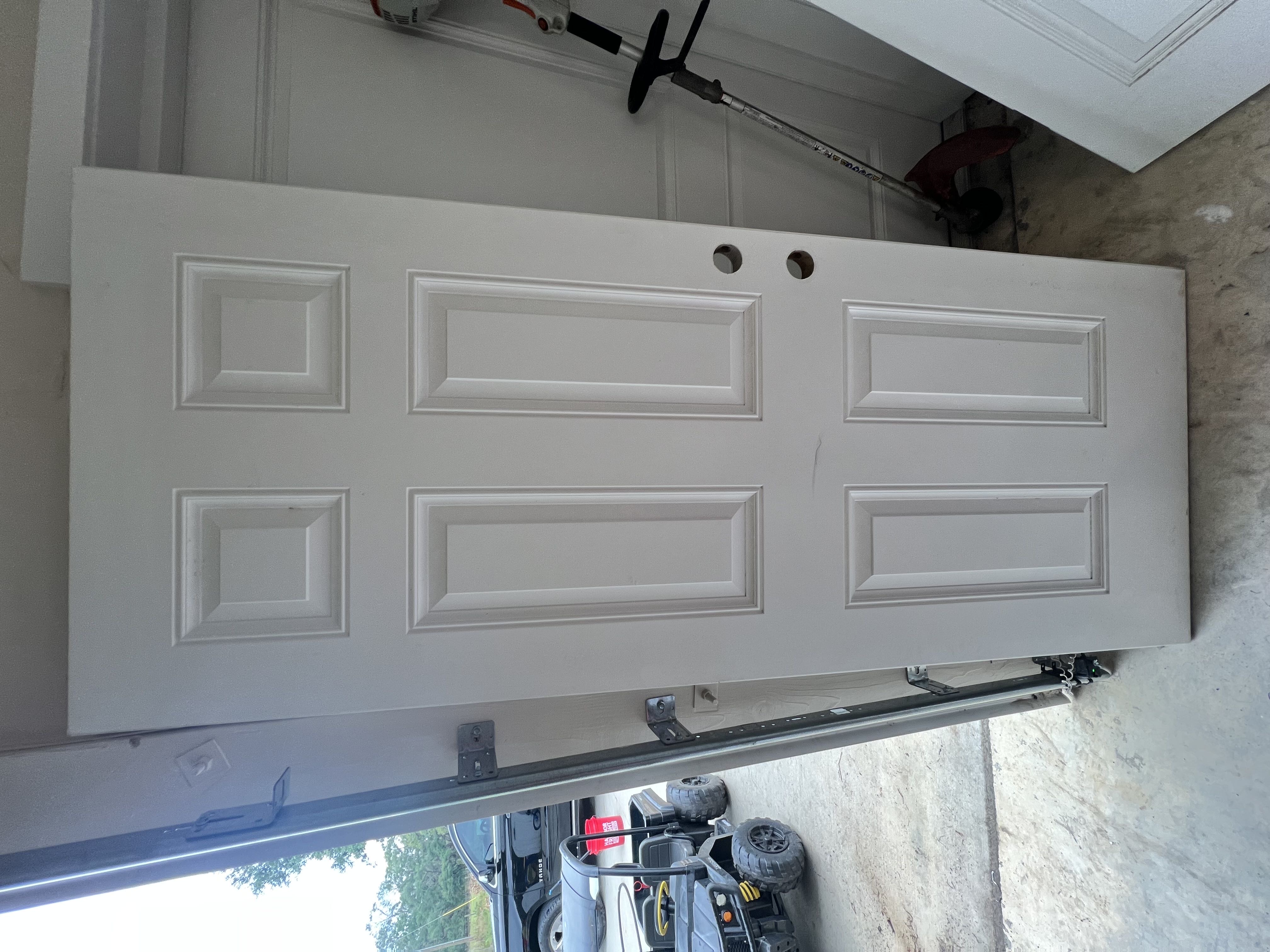 Exterior fiberglass door