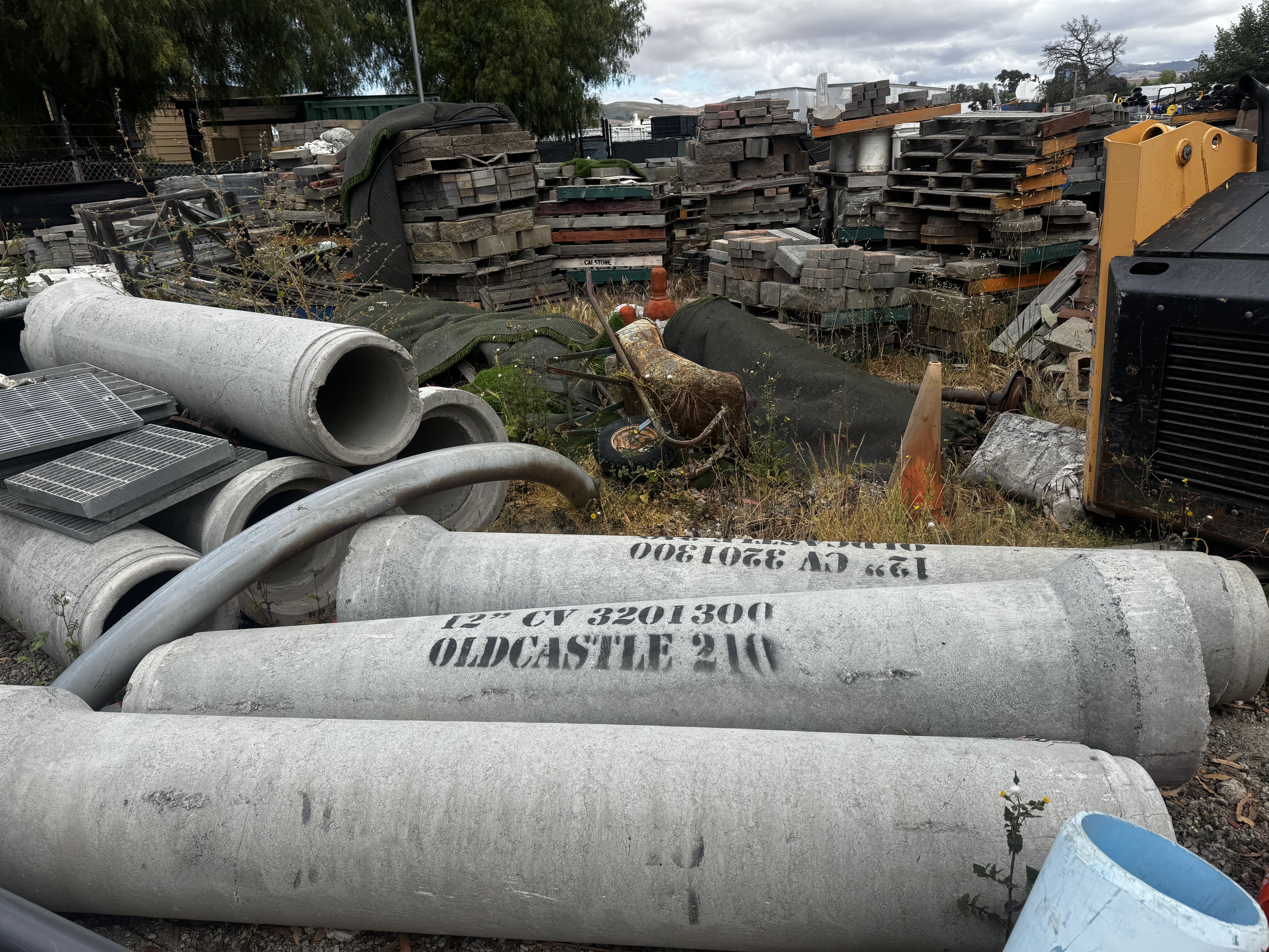 8 sticks of 12” Reinforced Concrete Pipe