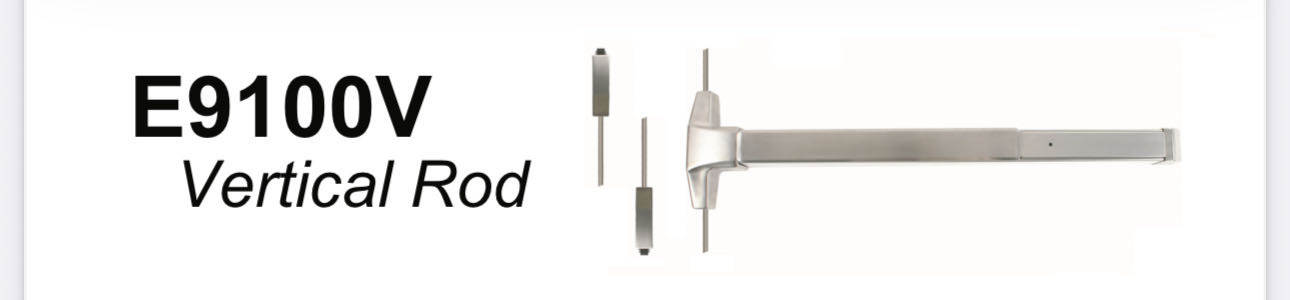 Vertical rod fire rated 