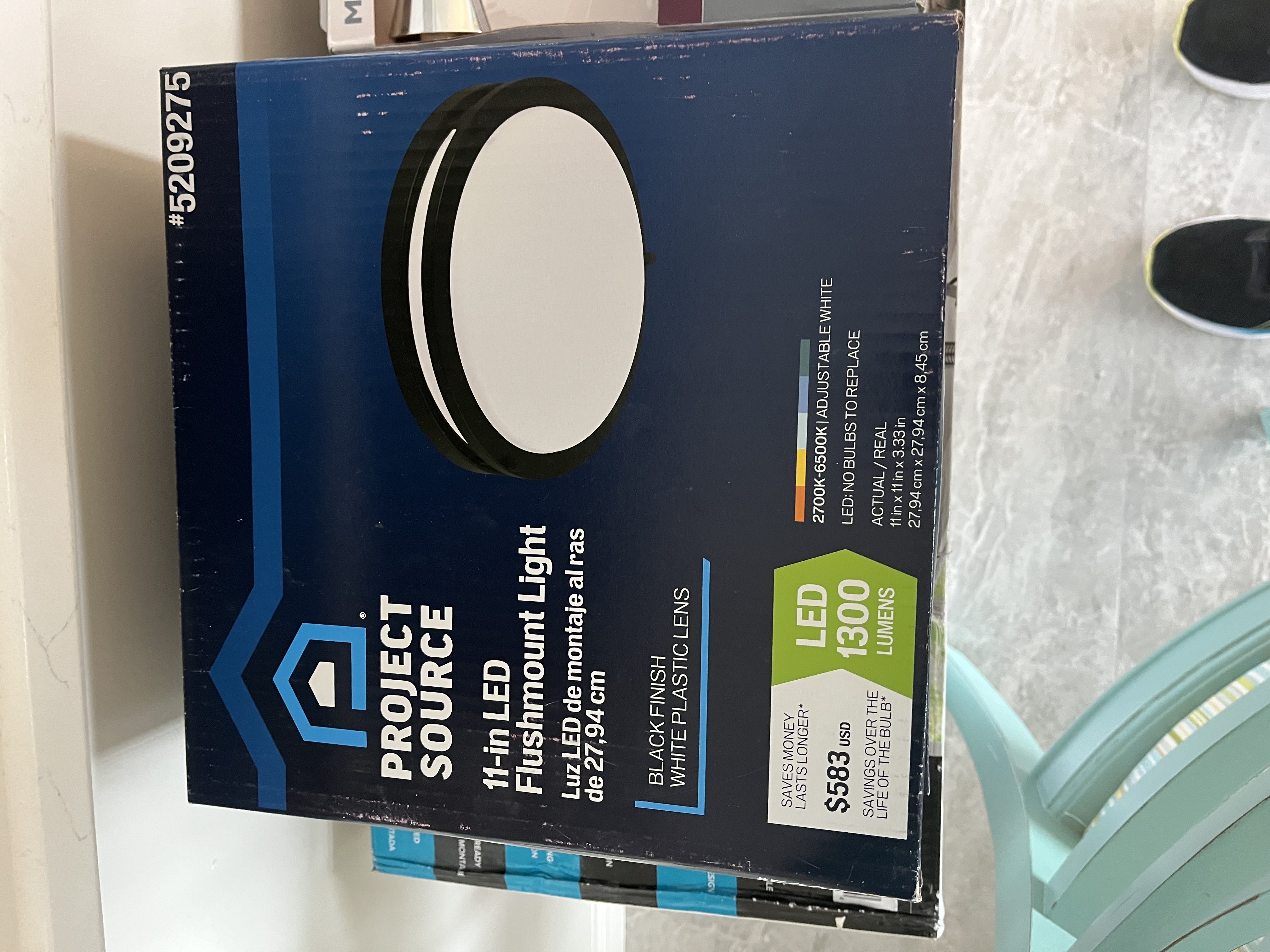 11” dia LED flushmount lights