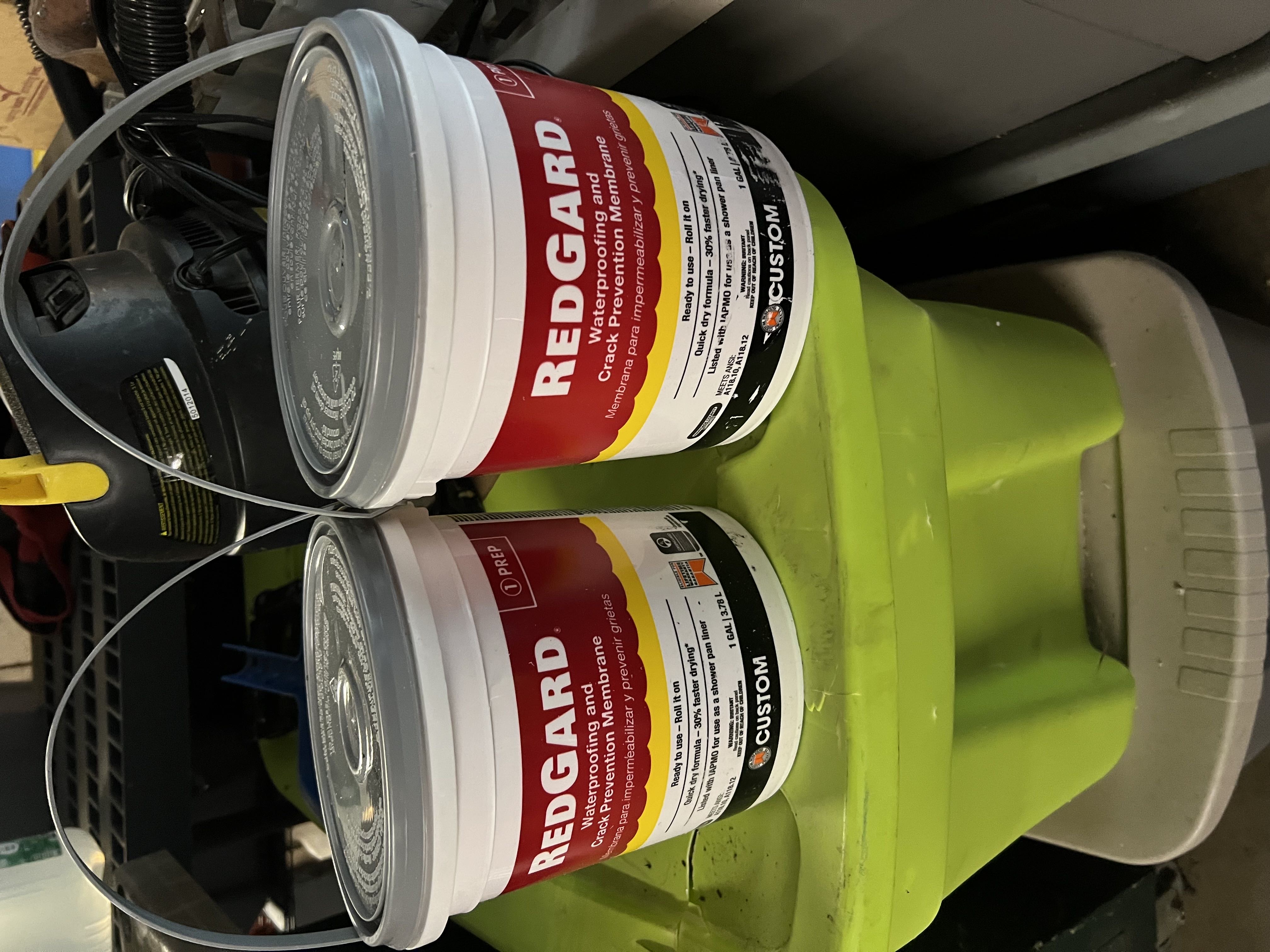 RedGard waterproofing membrane