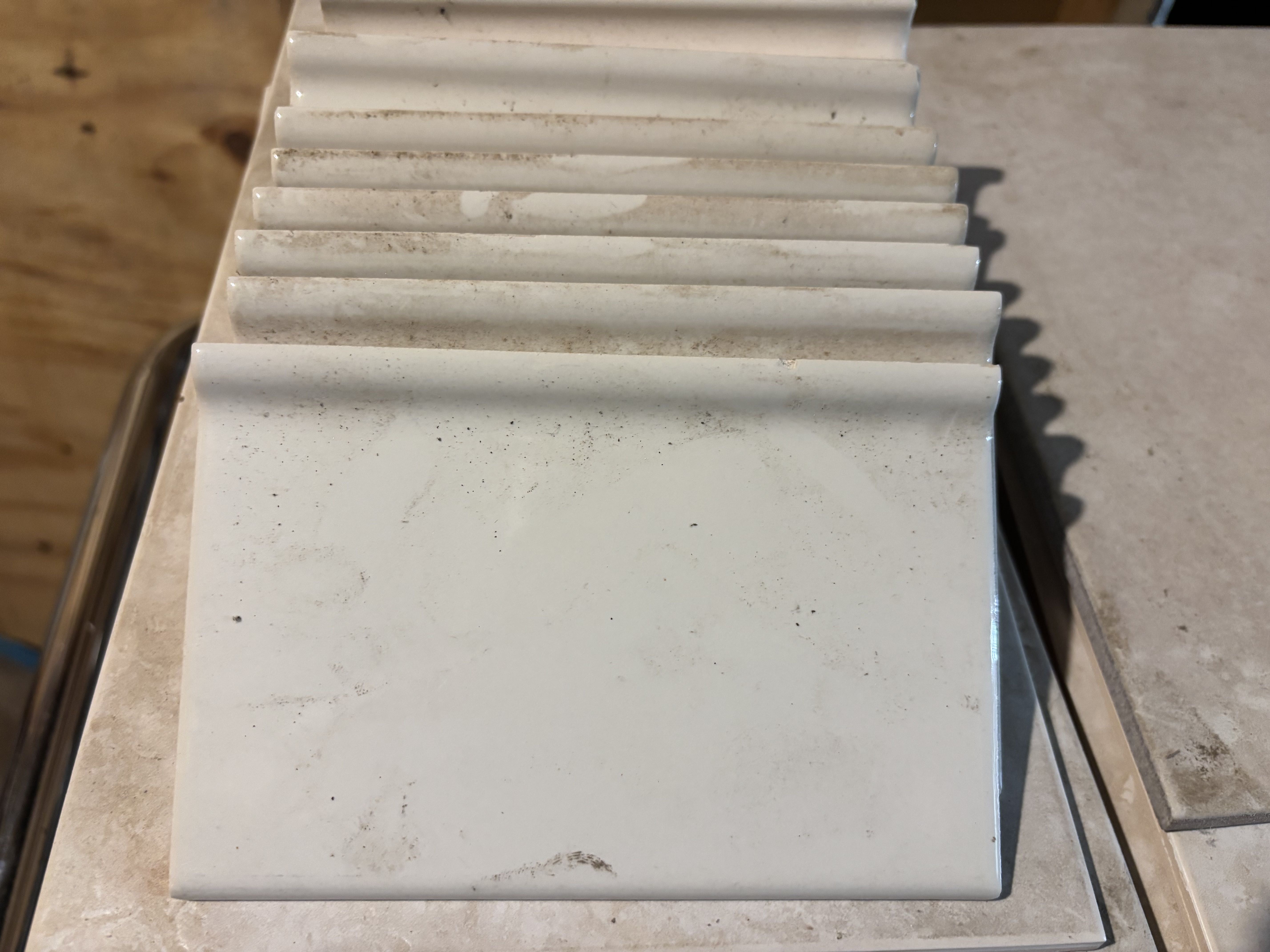 White ceramic tile 