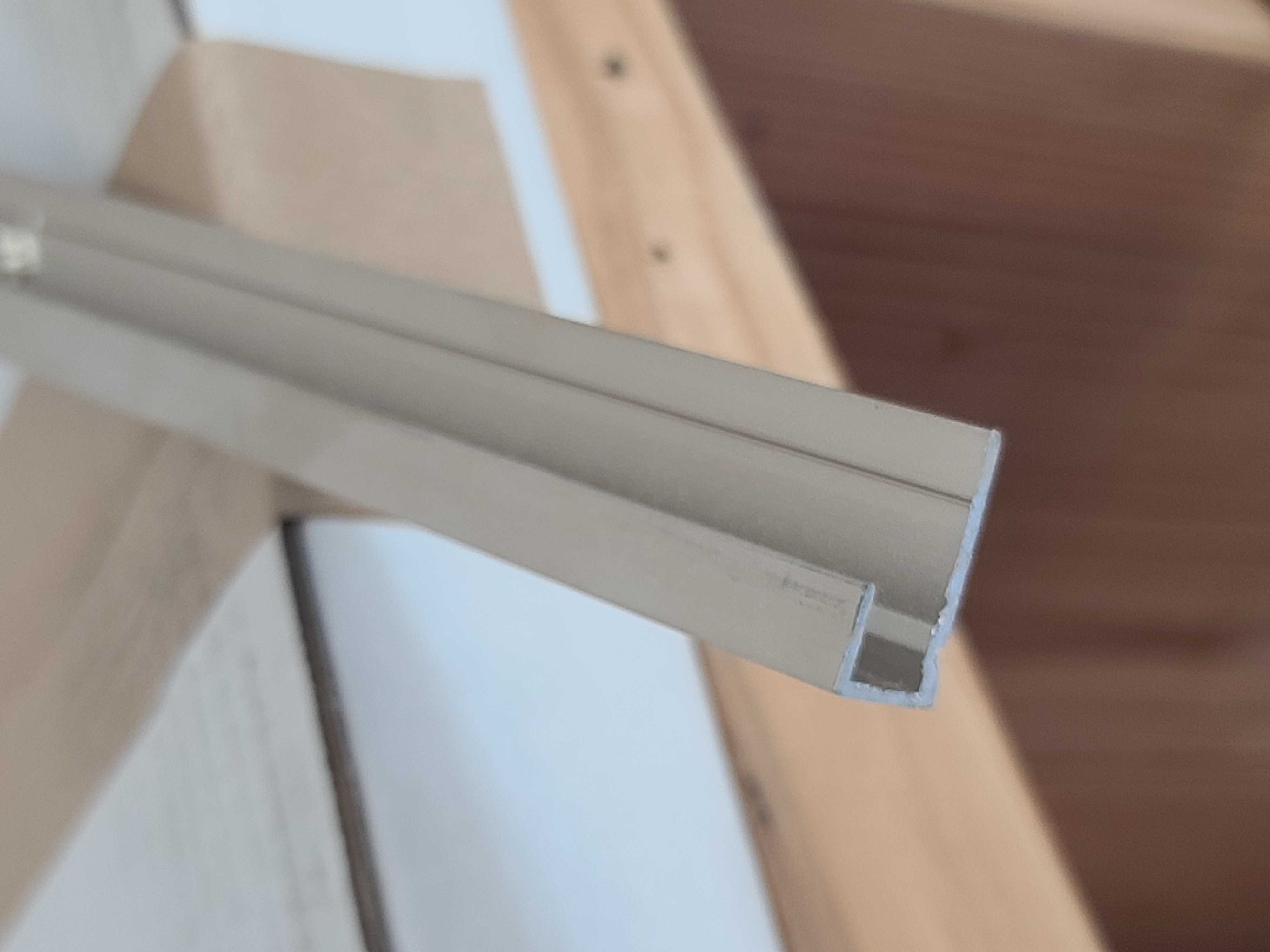 Aluminum 1/4" J Channel - Brushed Nickel