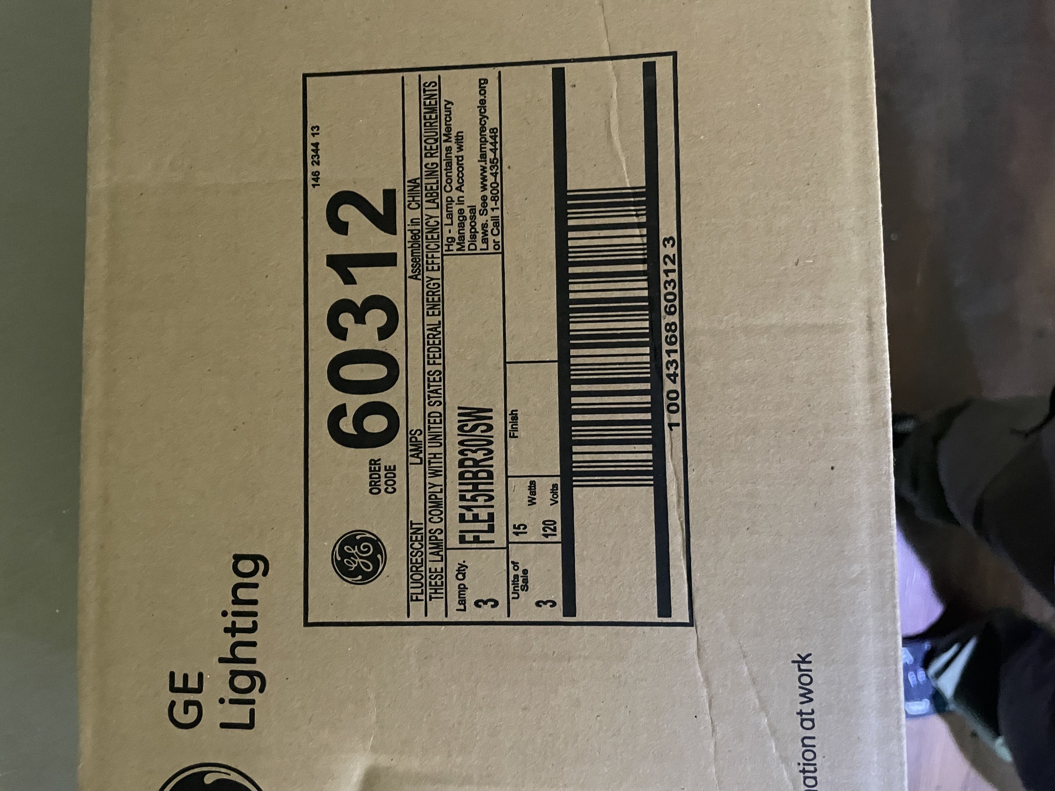 GE LIGHTING 60312