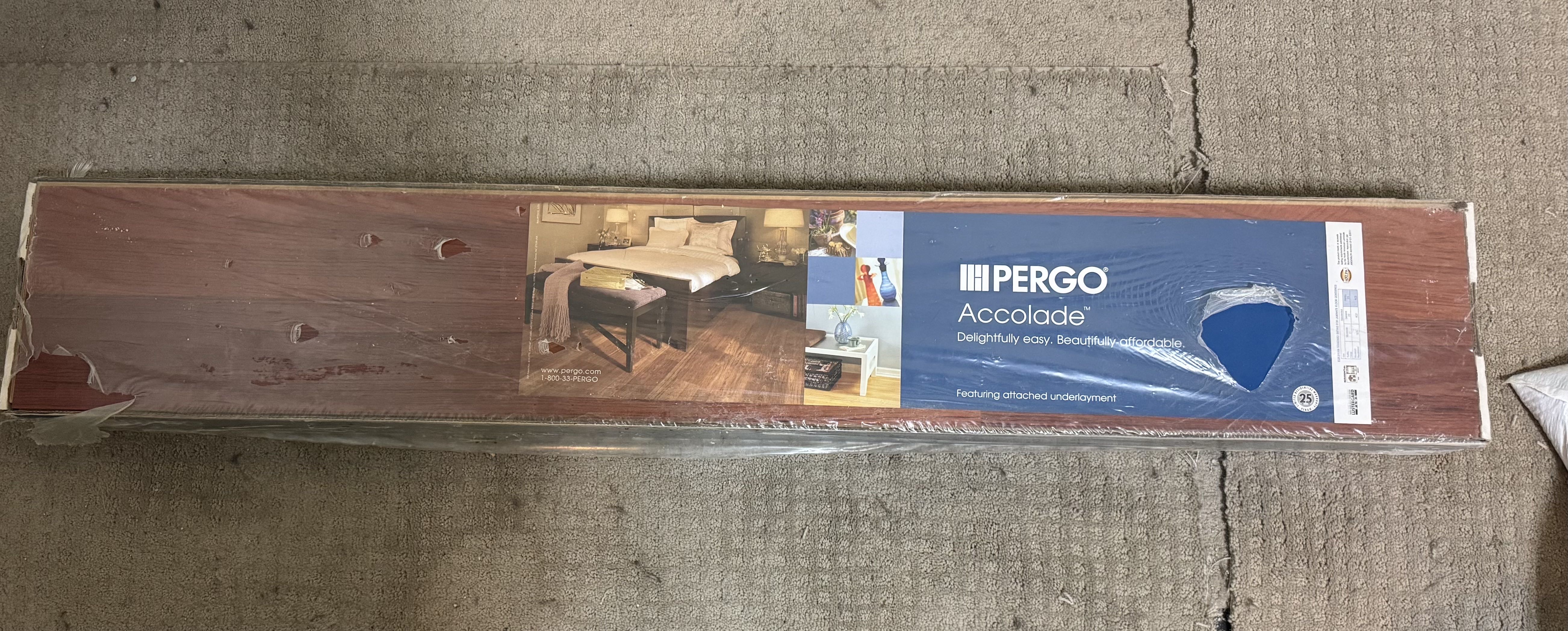 2 Boxes of Pergo Accolade Flooring 