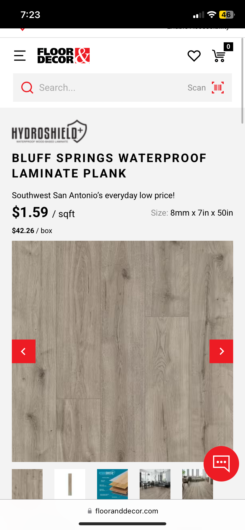 Laminate flooring 