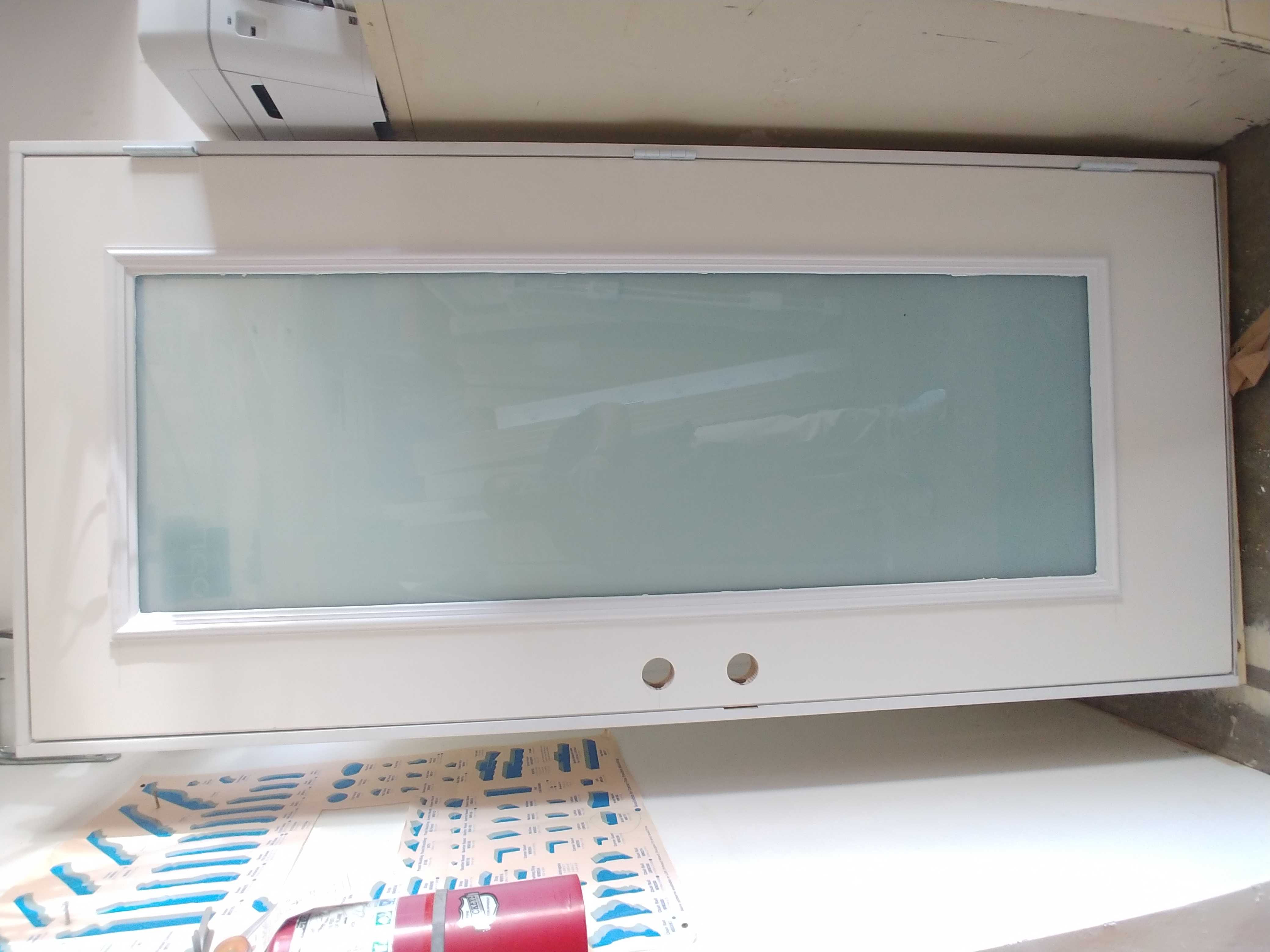 Hurricane Impact Door with Frosted Glass