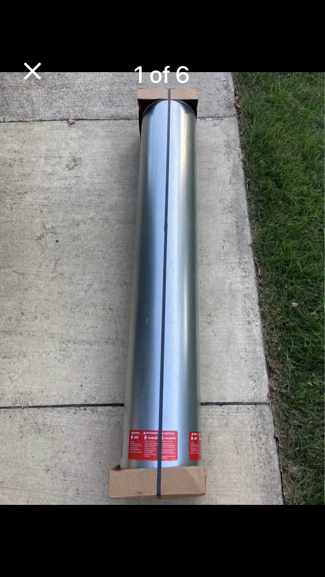 48” Direct Vent for Gas Fireplace 
