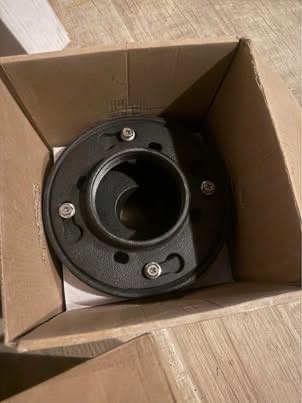 ROHL no hub cast iron shower drain with throat assembly