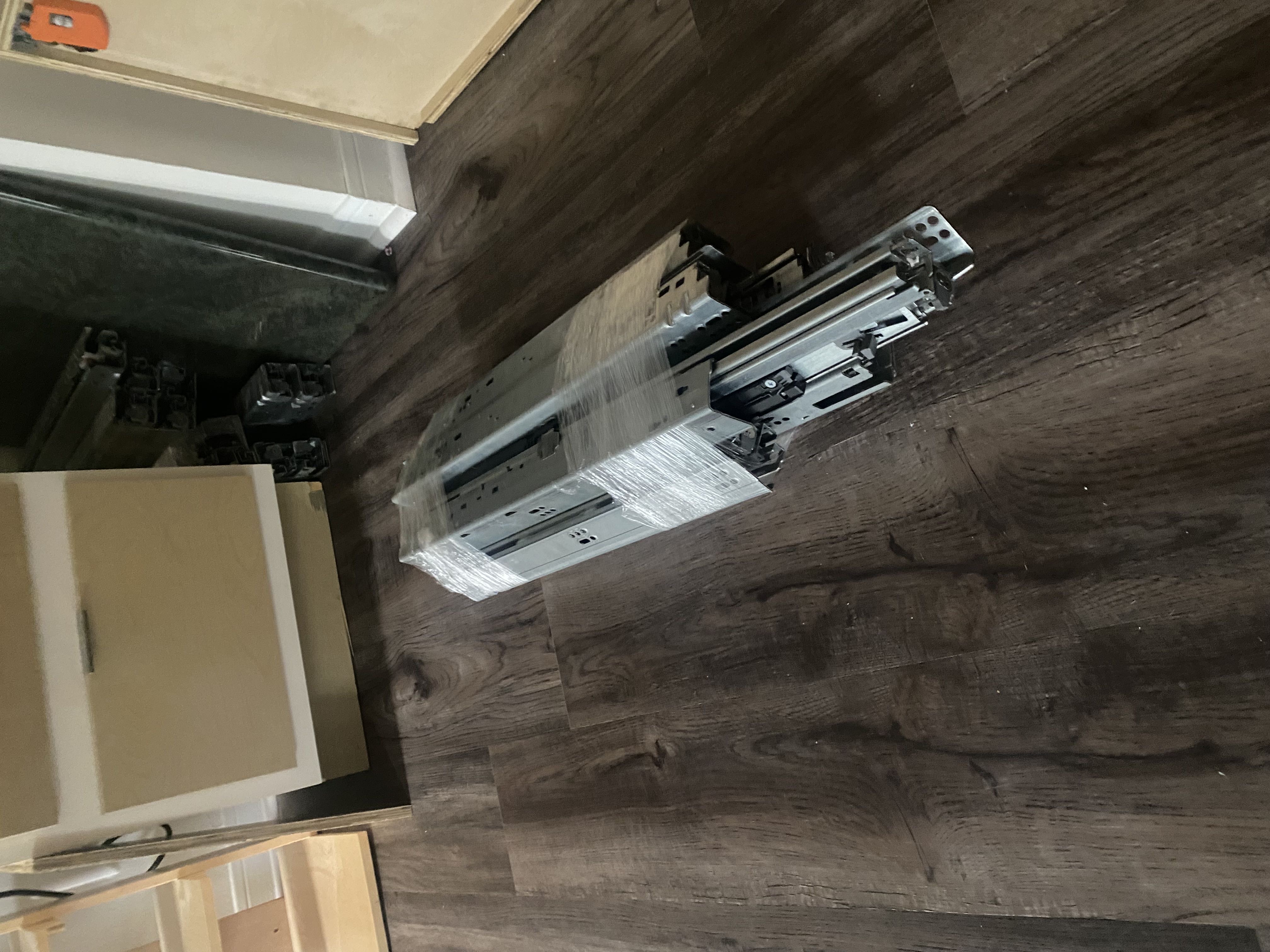 Blum undermount slides for cabinetry. 
