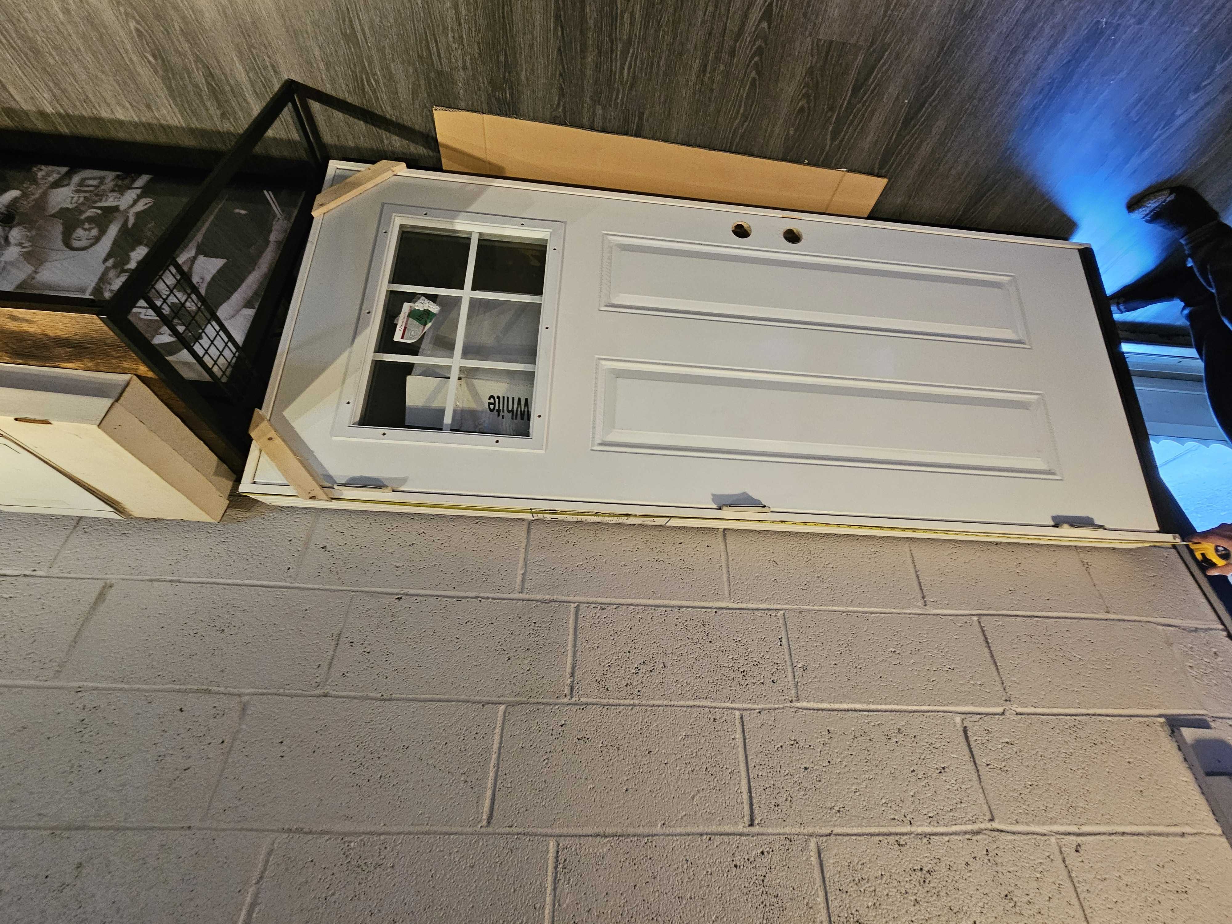 Fire resistant front door. Unopened