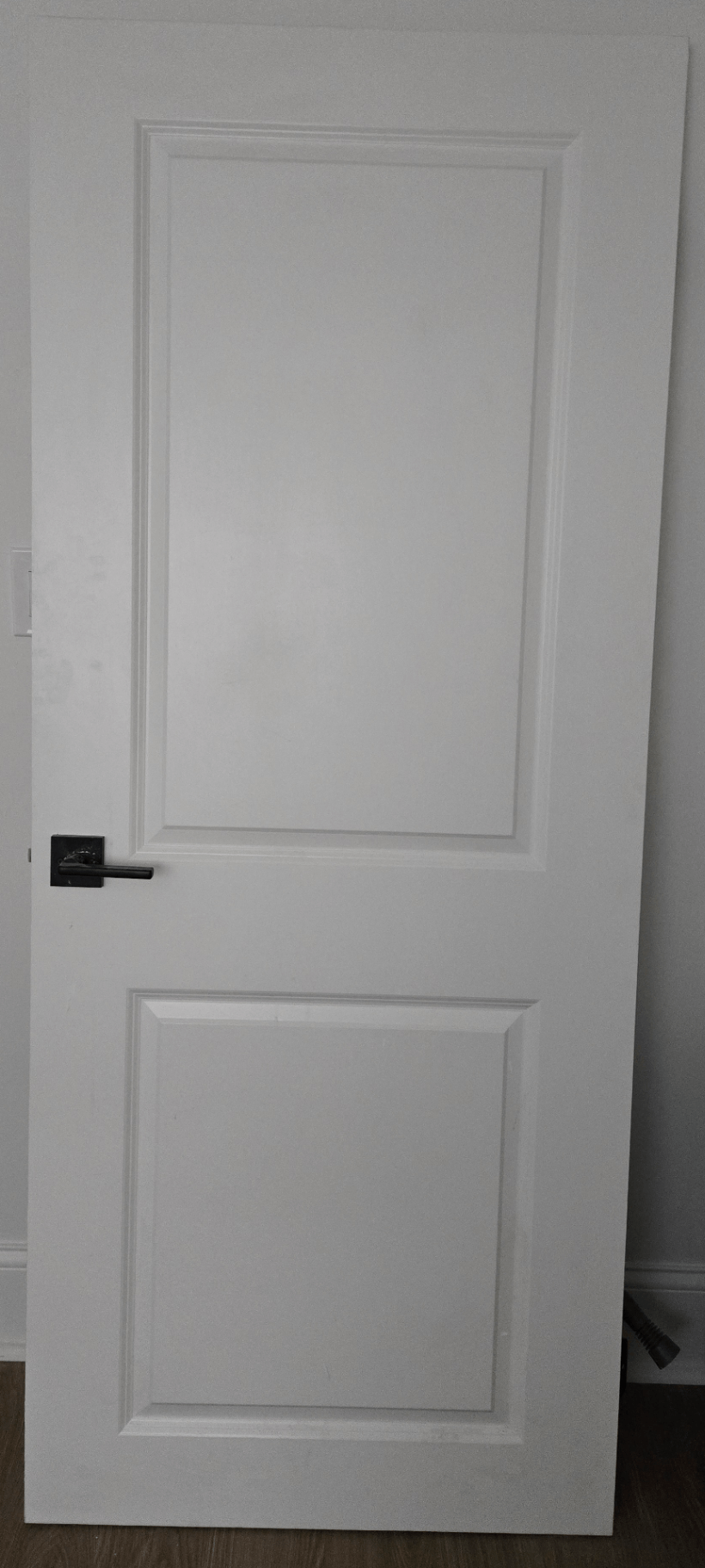 White solid core door