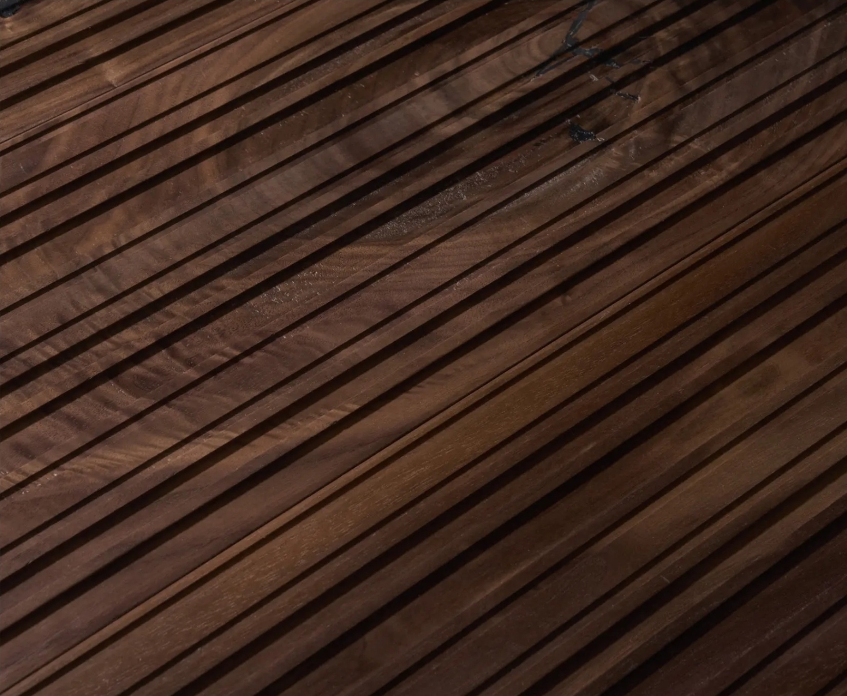 Dark Walnut  accent/wall wood paneling: 280sf DUTCHEAU pictura rythym