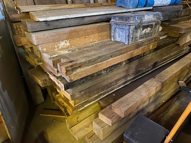 Salvaged Lumber: Antique Red Pine & Cypress Beams and 4/4 & 5/4 x 5 -