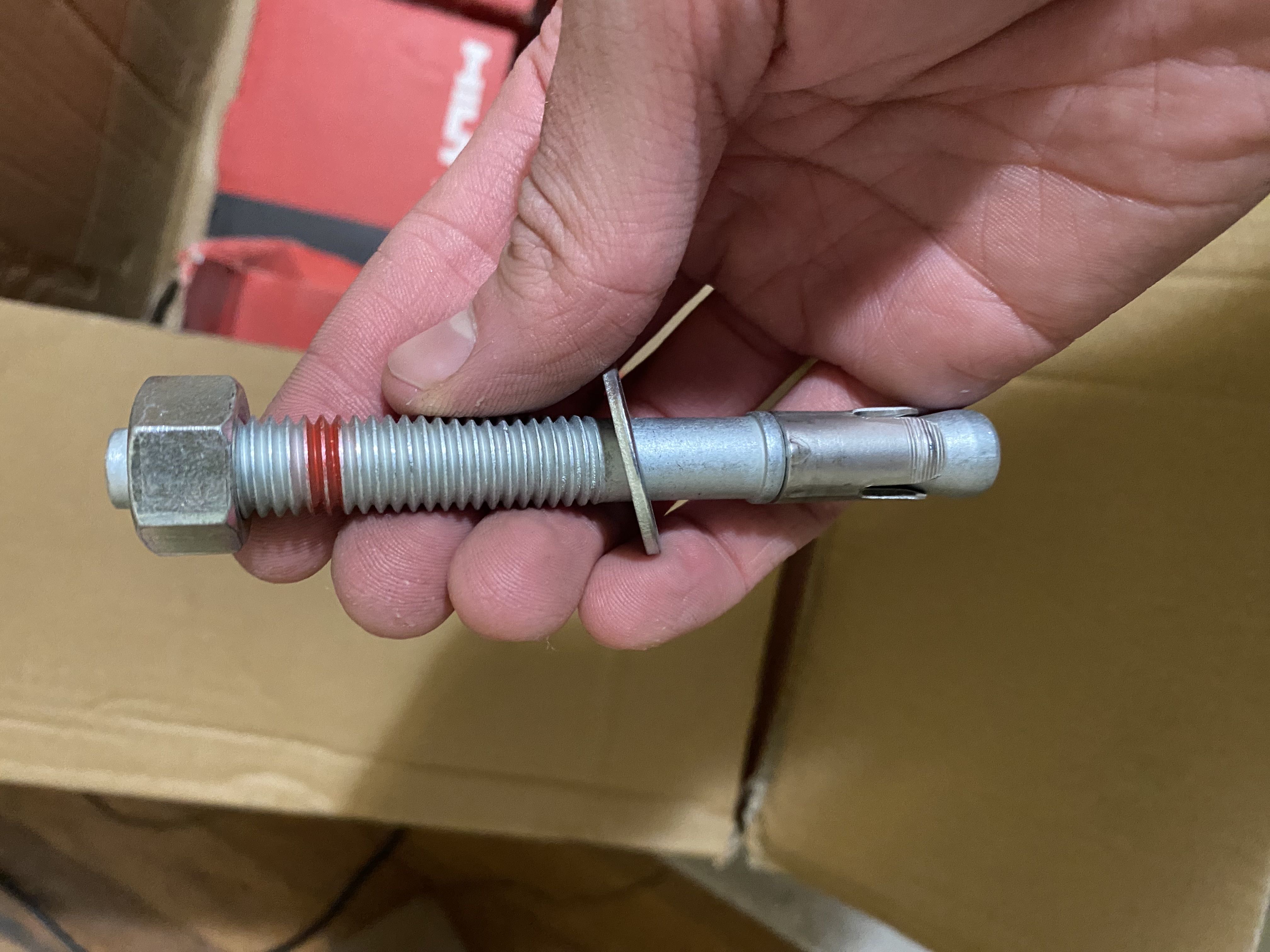 Hilti 1/2” by 4 and 1/2” Concrete Anchors