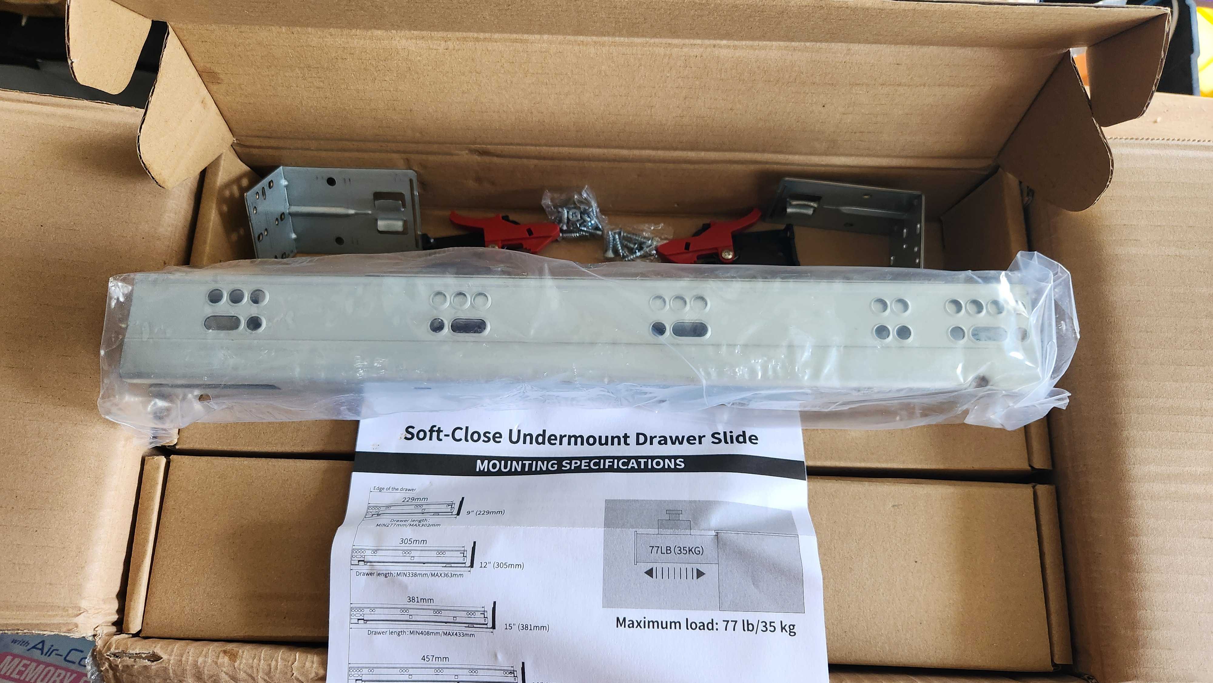 Soft-Close Undermount Drawer Slides - Cabinet hardware