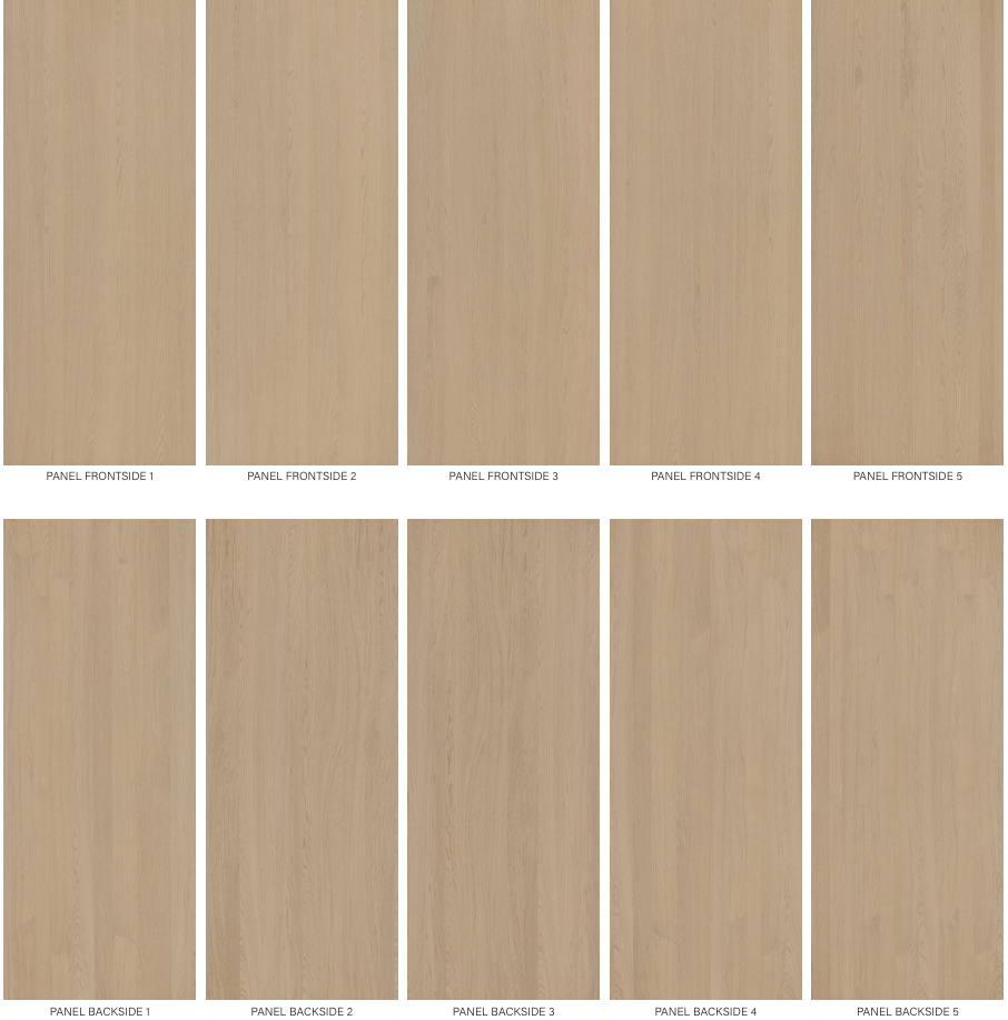 2-Sided Veneer Panels - Shinnoki Dessert Oak - 3/4" x 4' x 9.15' on MDF Core