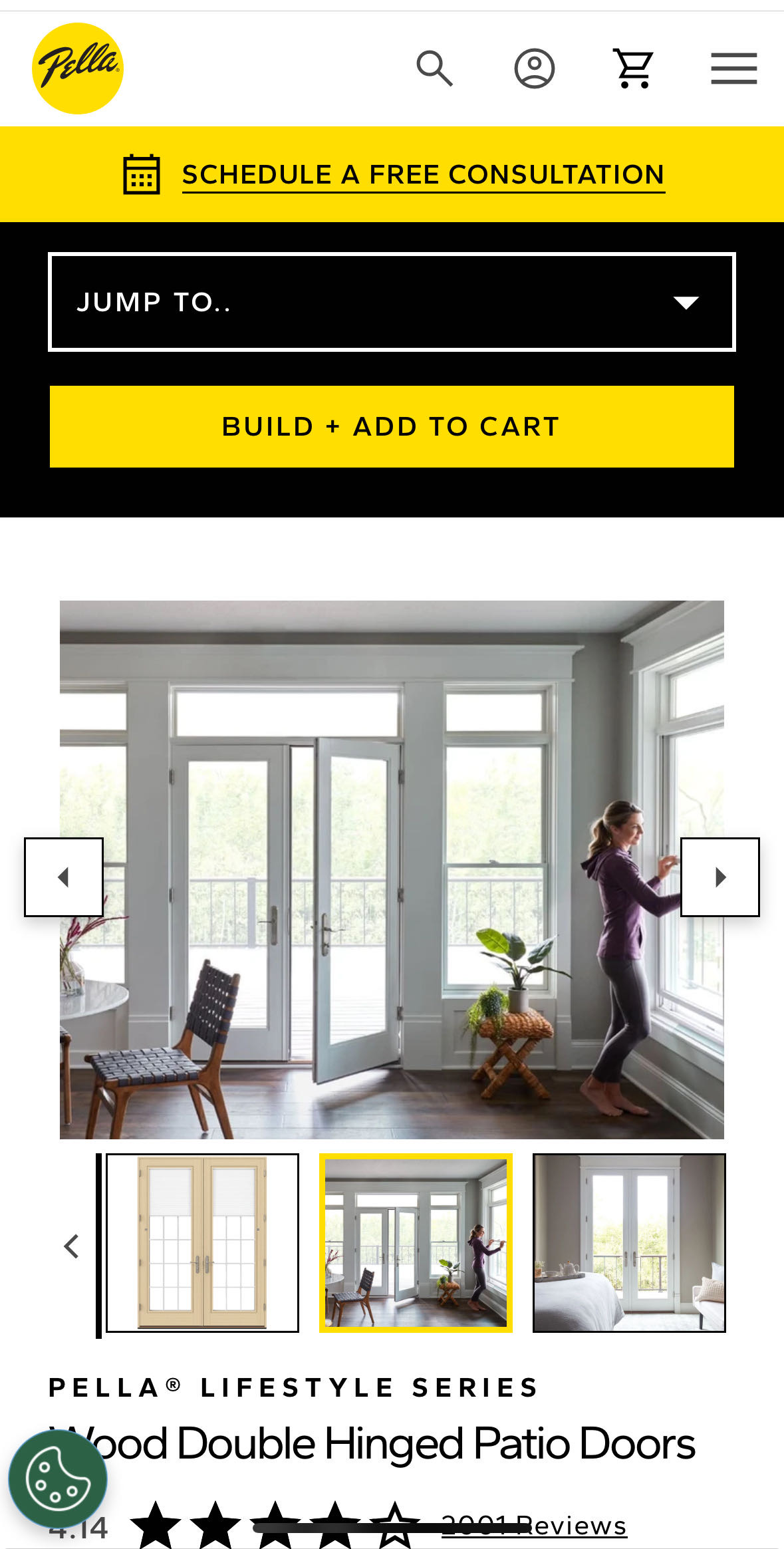 Pella Lifestyle Inswing French Doors
