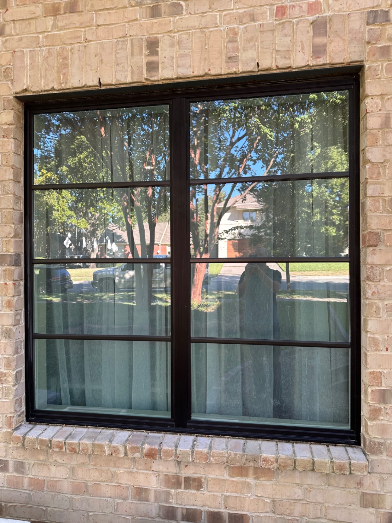 Jeld-wen window 72” x 72” Bronze Exterior, White Interior