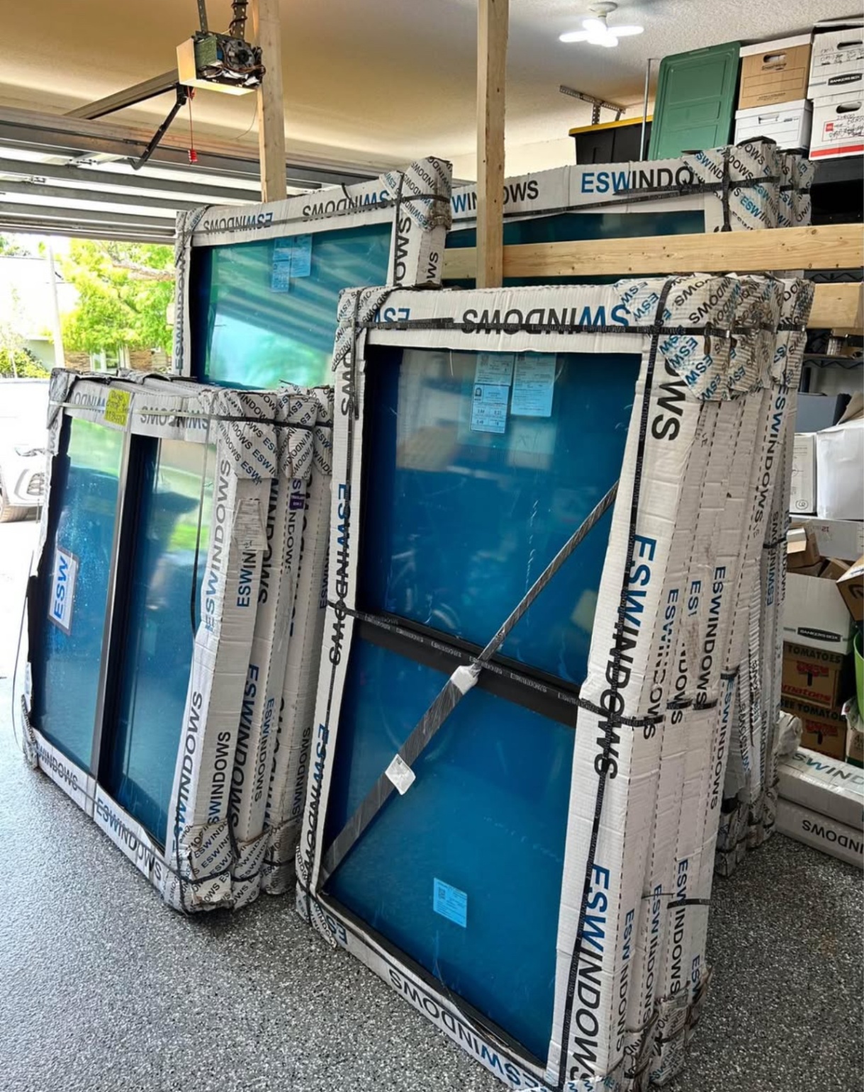 Full house of Windows and slider doors